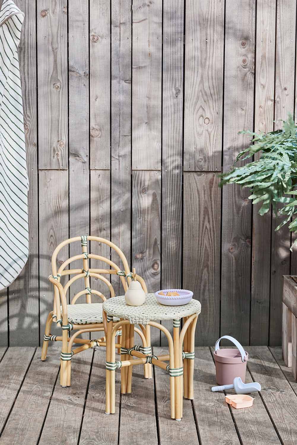 Momi Tisch Outdoor Mini Rattan Natural