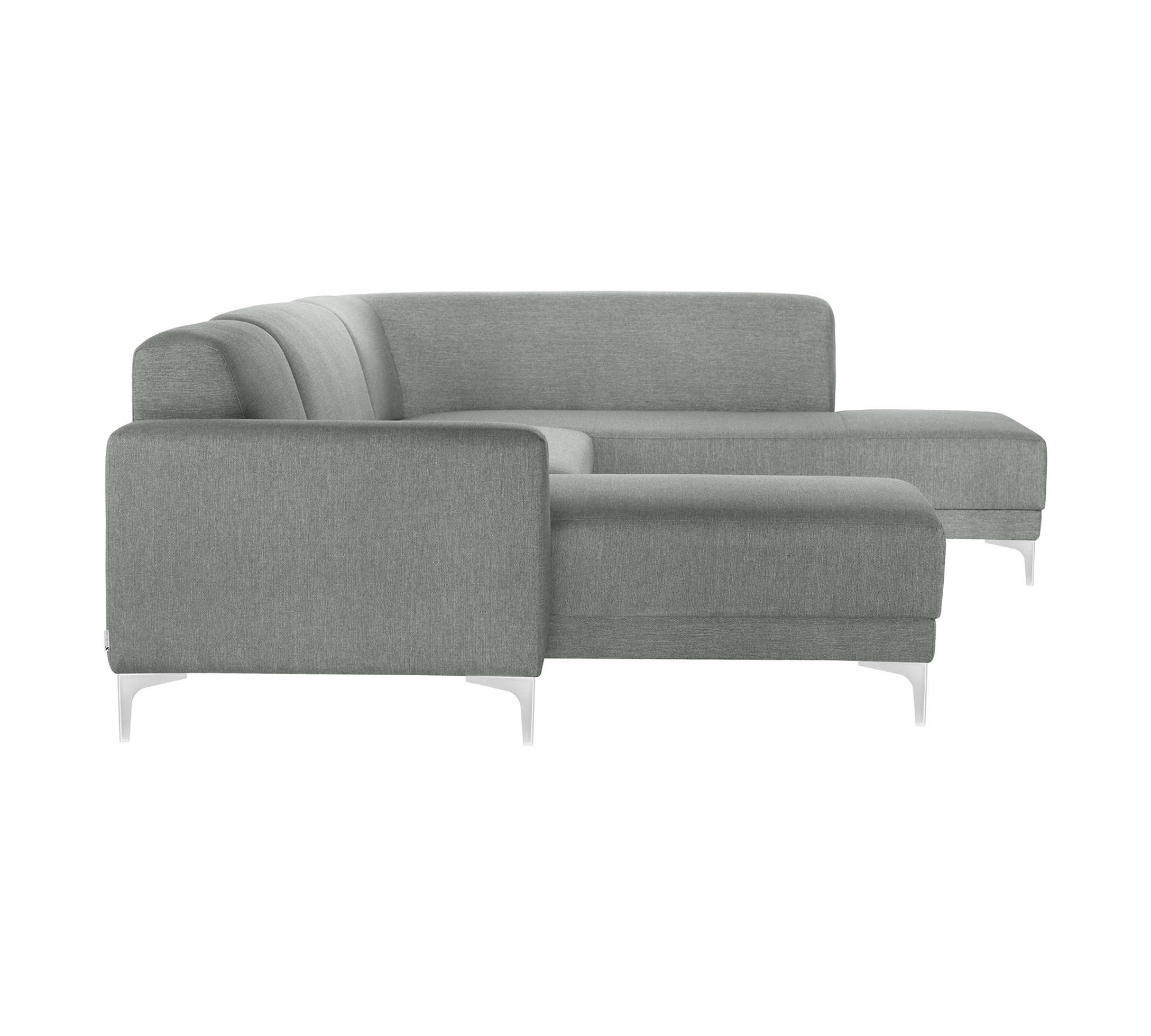 Sofalandschaft Allegra in Leinenoptik Grau