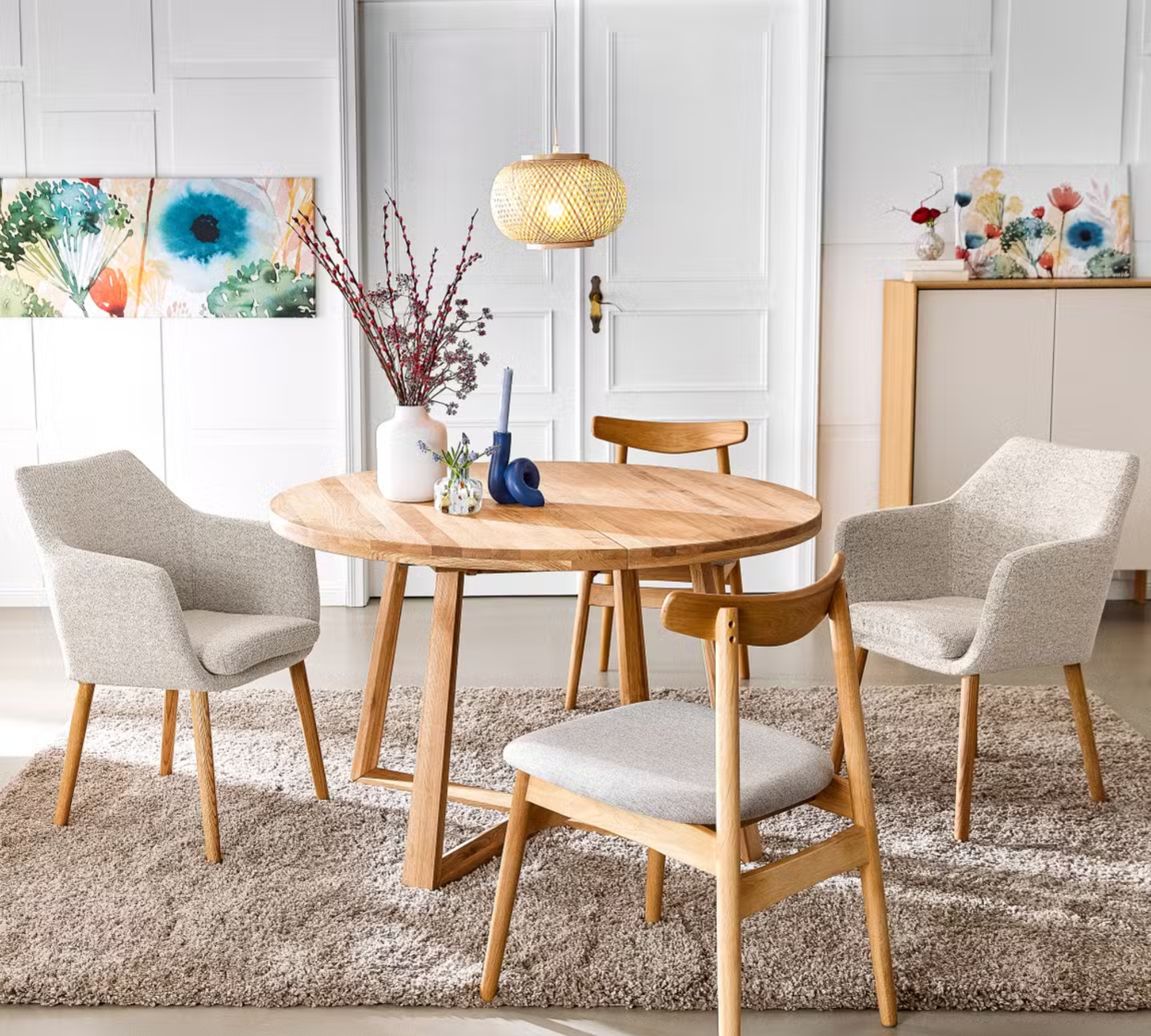 Pendant lamp natural fiber plant leaf