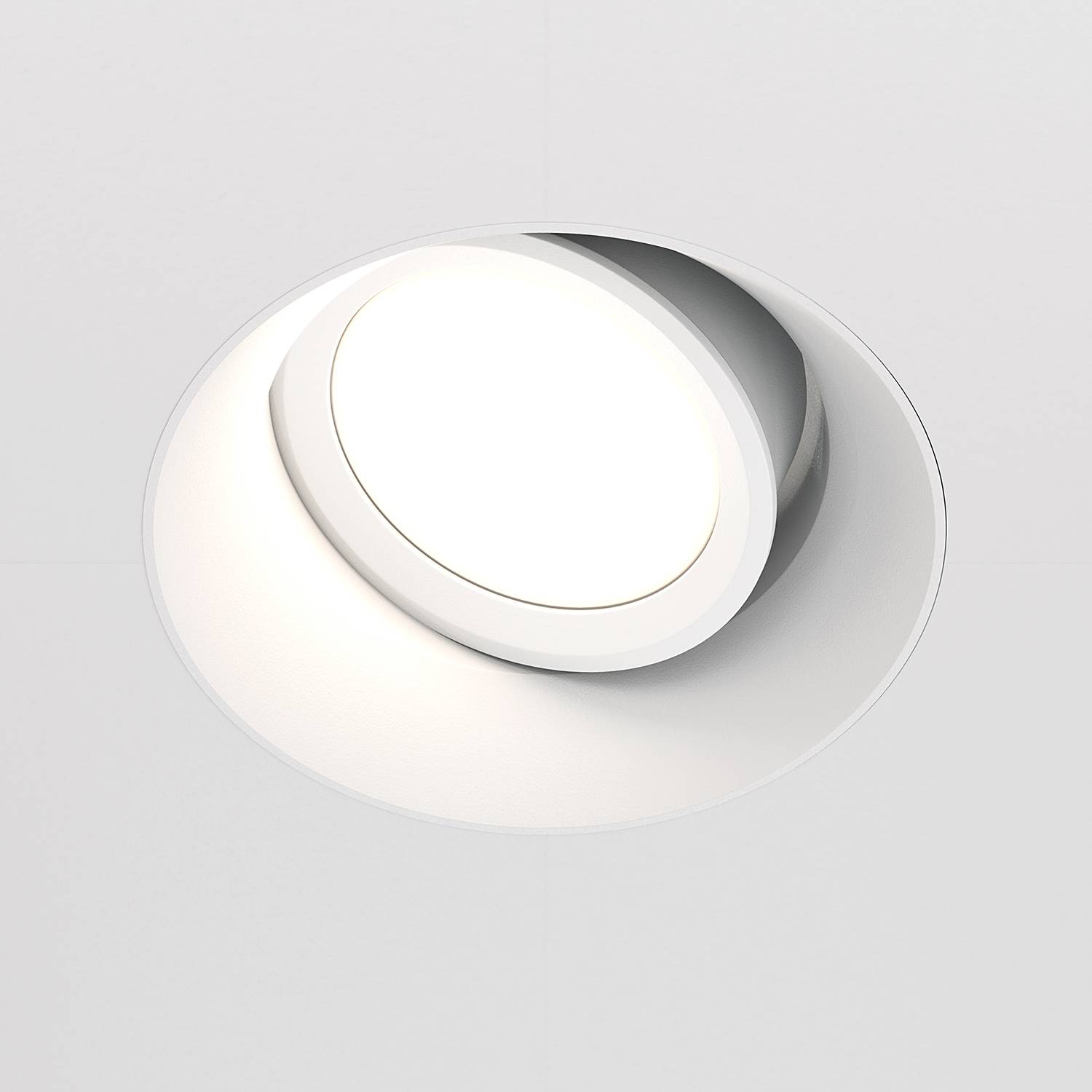 Dot Typ B Einbauleuchte Aluminium Weiß