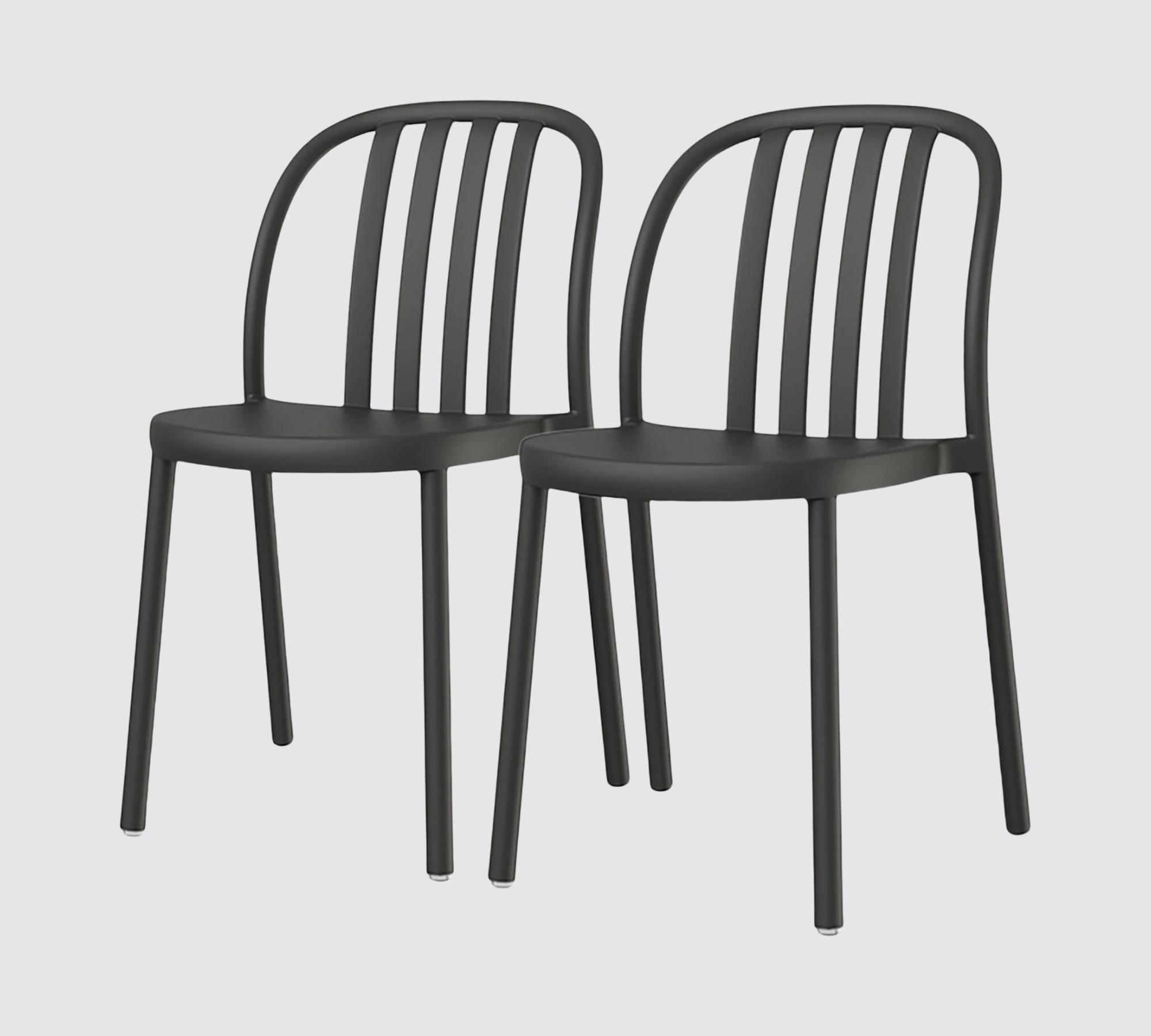 Glasfaserverstärkter In-/Outdoor-Stapelstuhl Grau