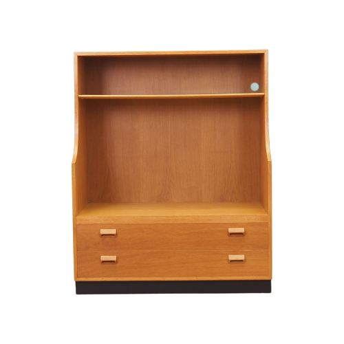 Vintage bookshelf wood brown 1970s