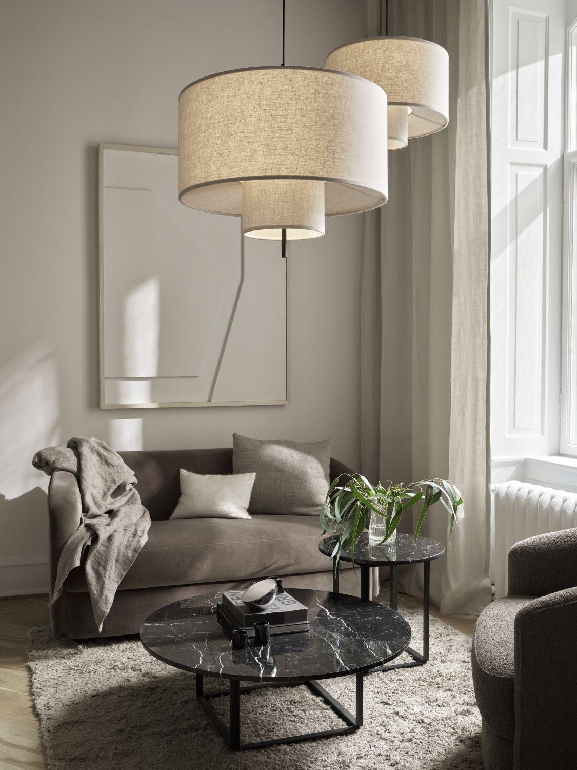 Margin Pendelleuchte Beige