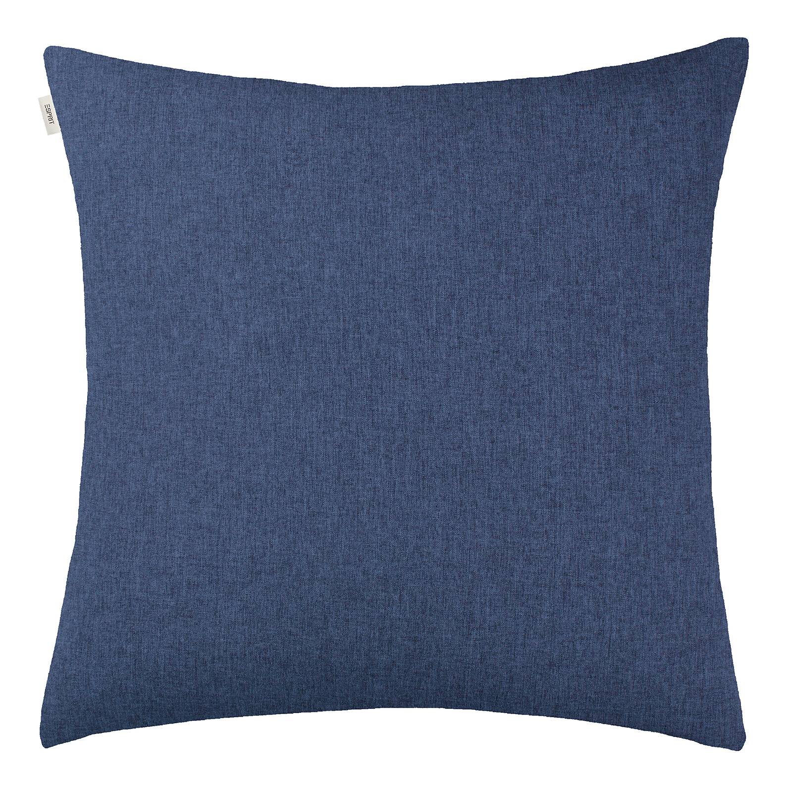 Harp Structure Kissenbezug Polyester Marineblau 60 x 60 cm