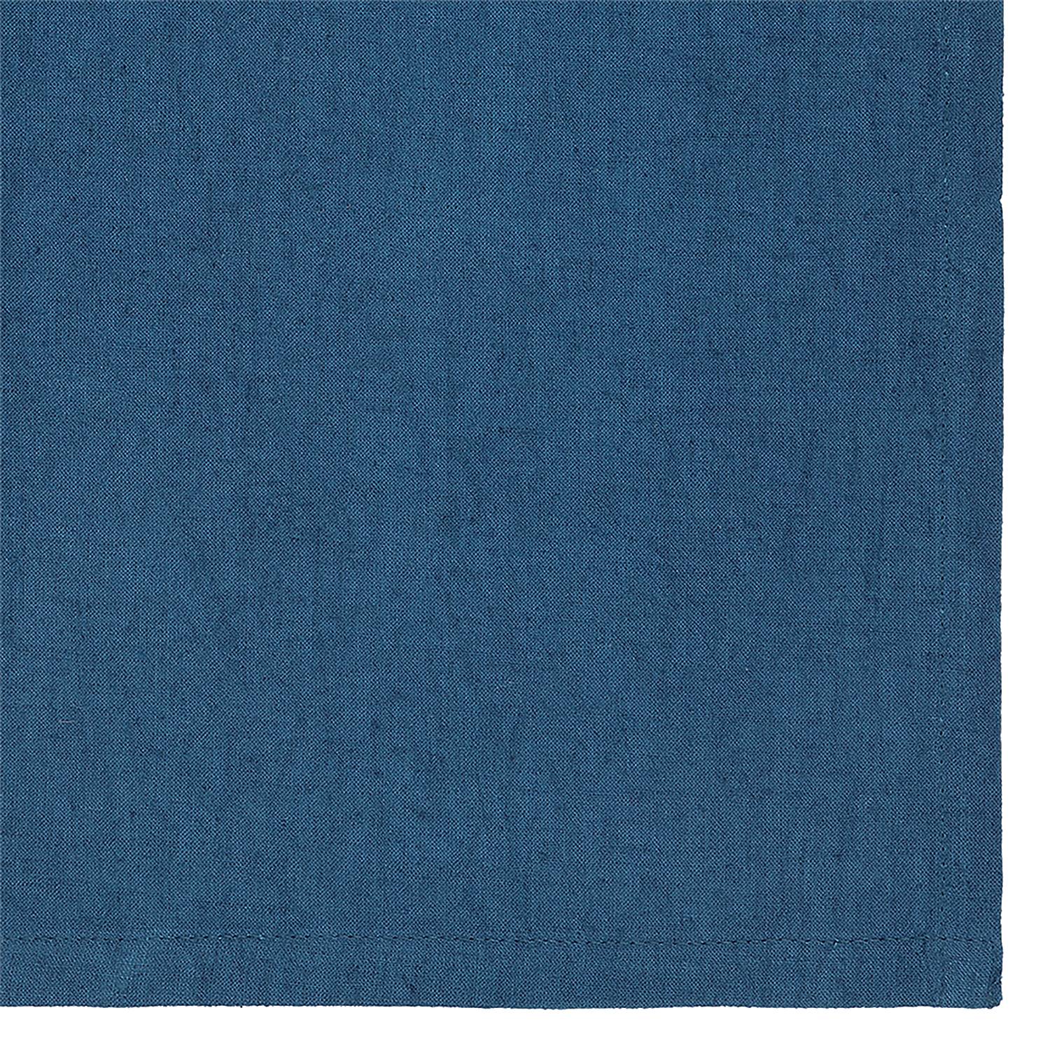 4x Table mat Rimini Cotton Dark Blue