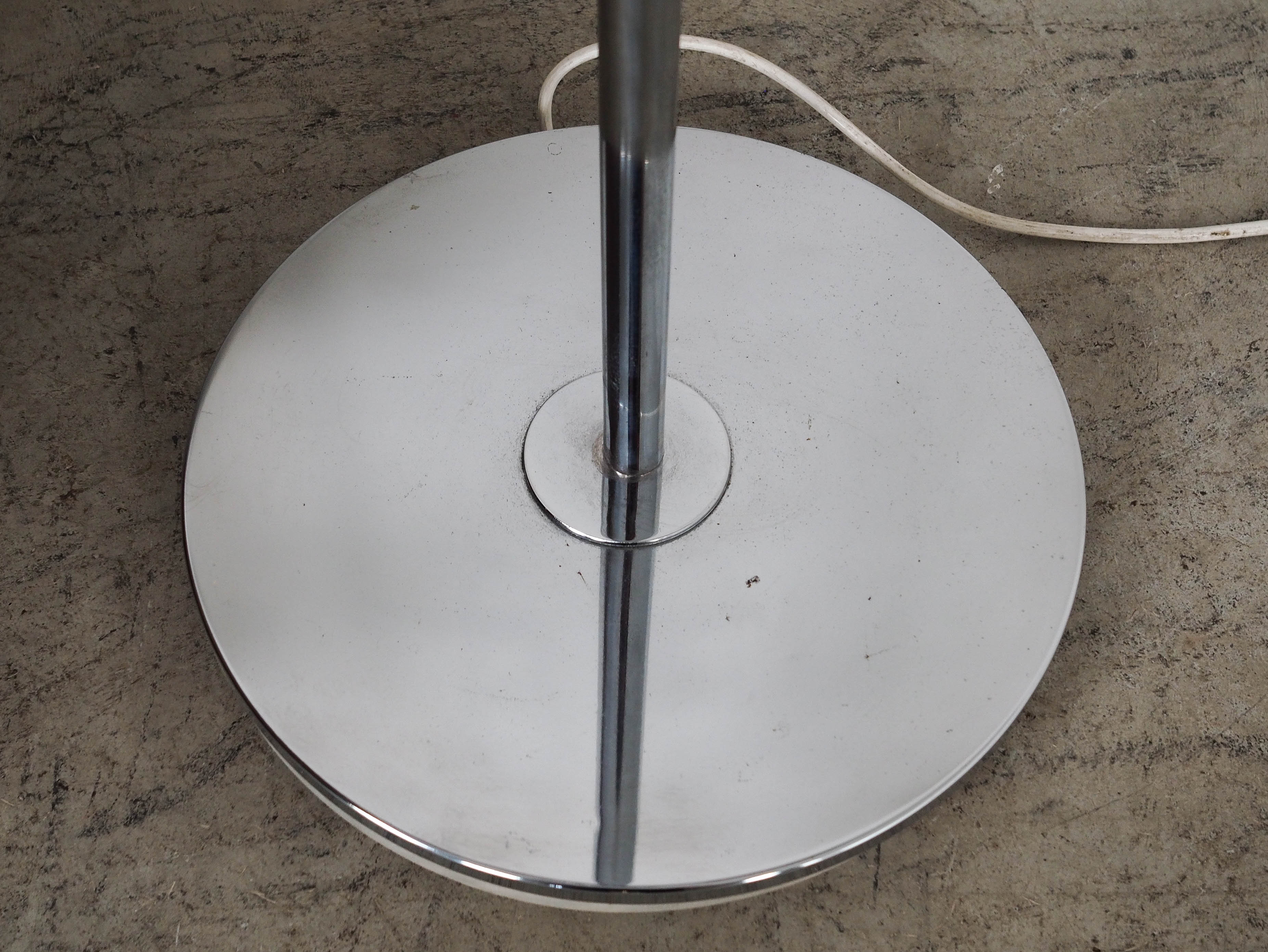 Standing lamp Murano glass Silver 1970s