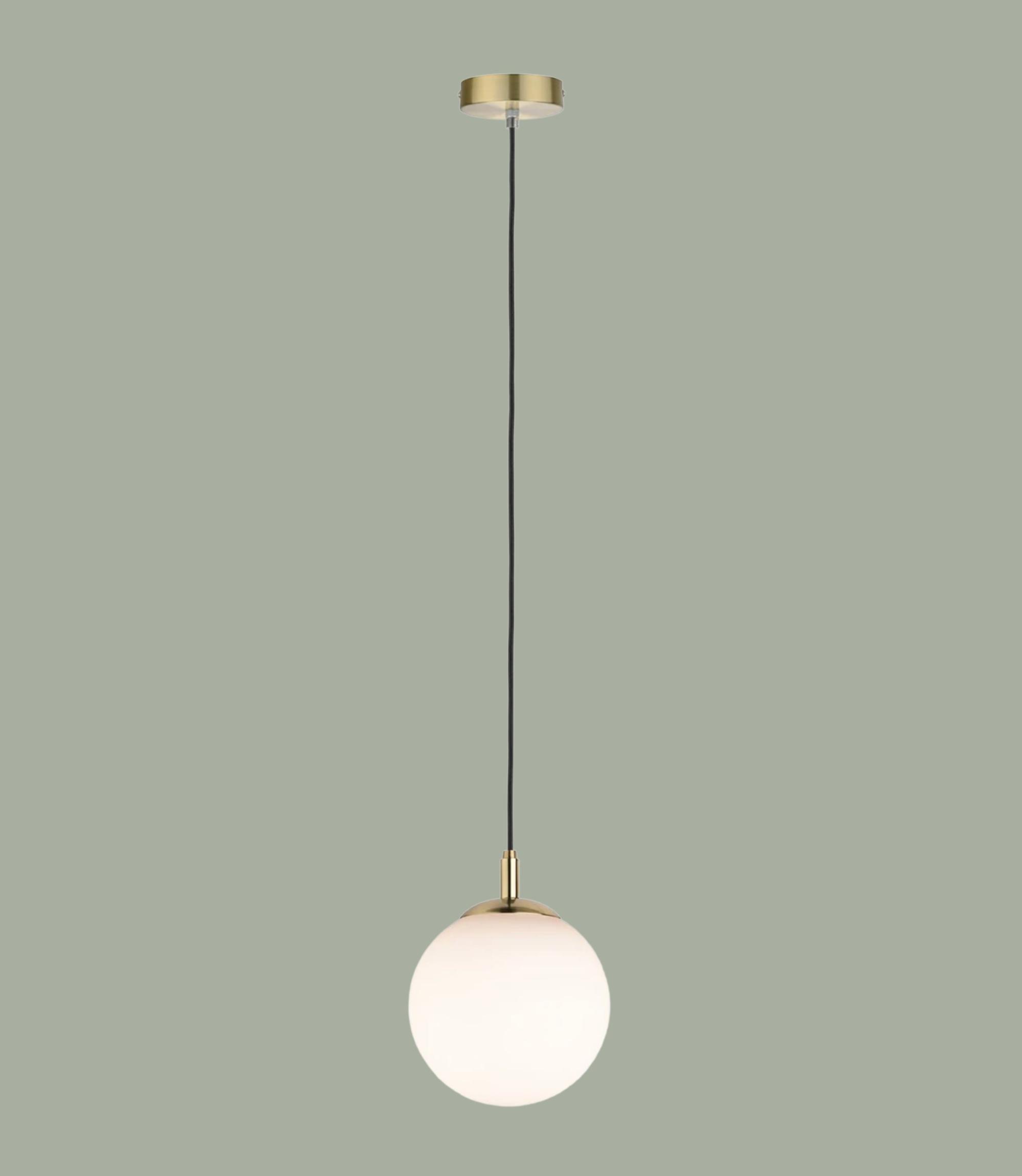 1-flammige Pendelleuchte Messing