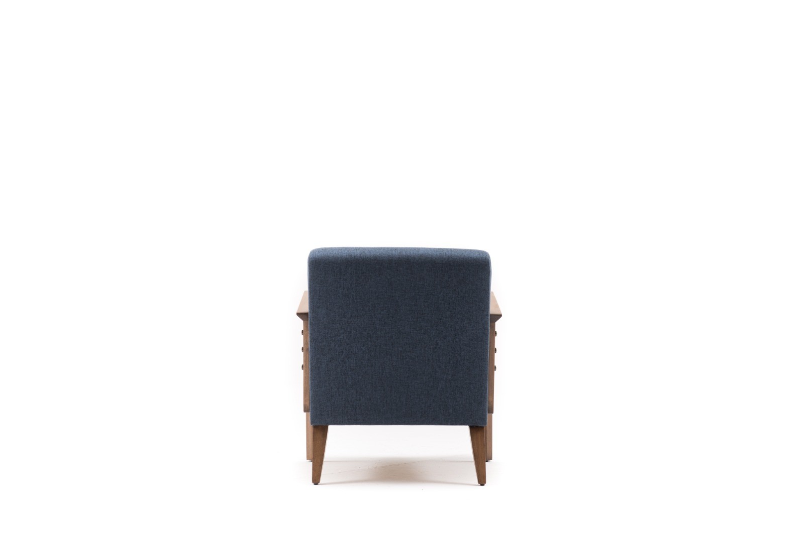 Kemer Sessel Holzfurnier Blau