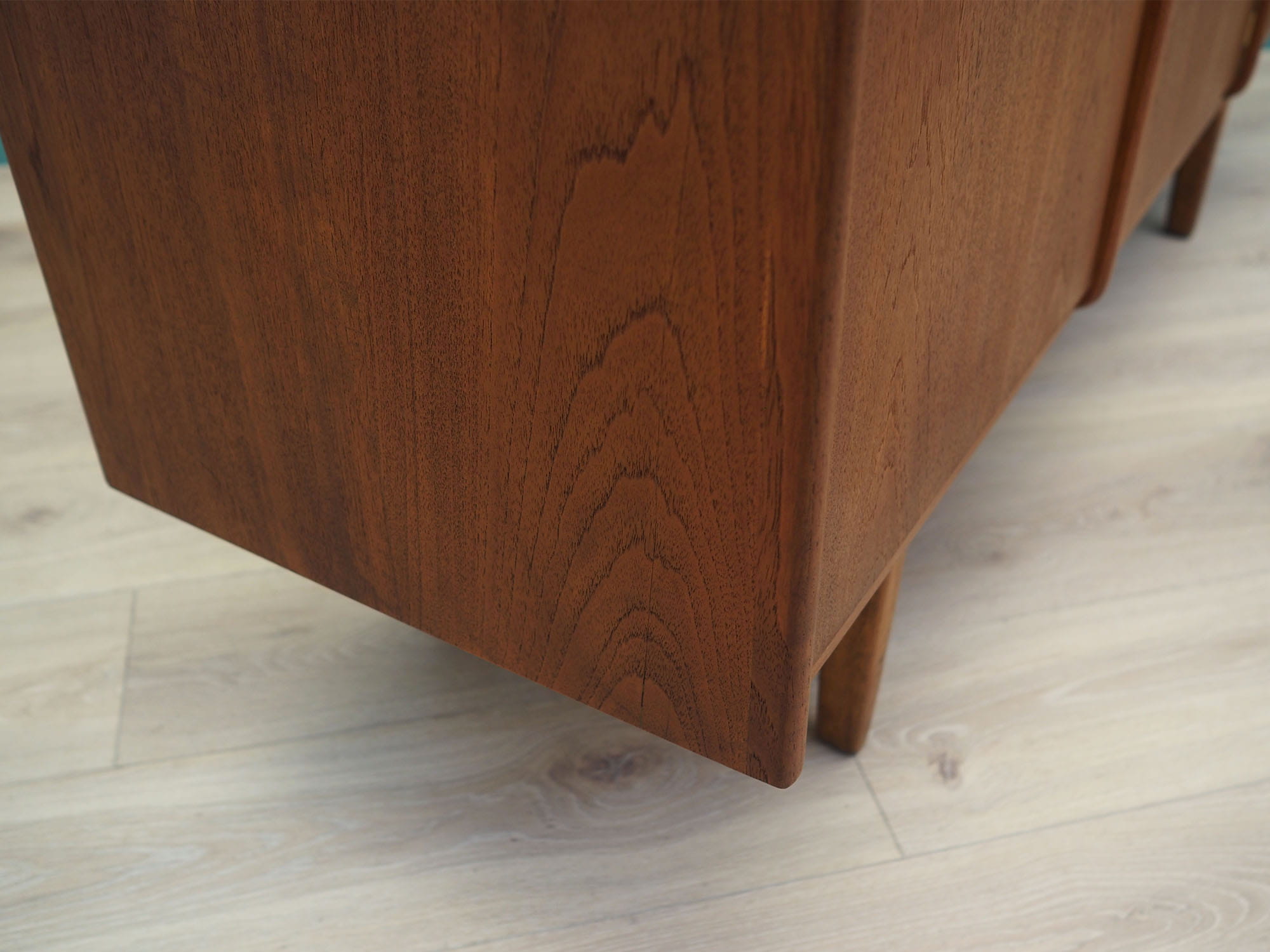 Vintage Highboard Teakholz Braun 1960er Jahre