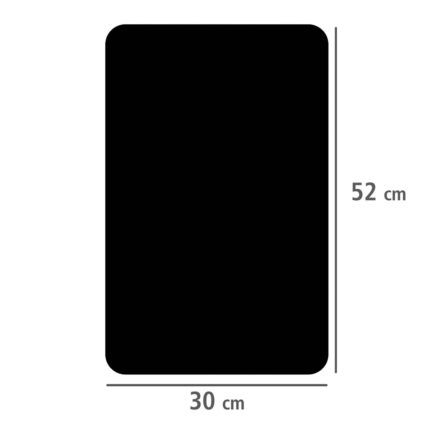 2x Abdeckplatten Glas Schwarz