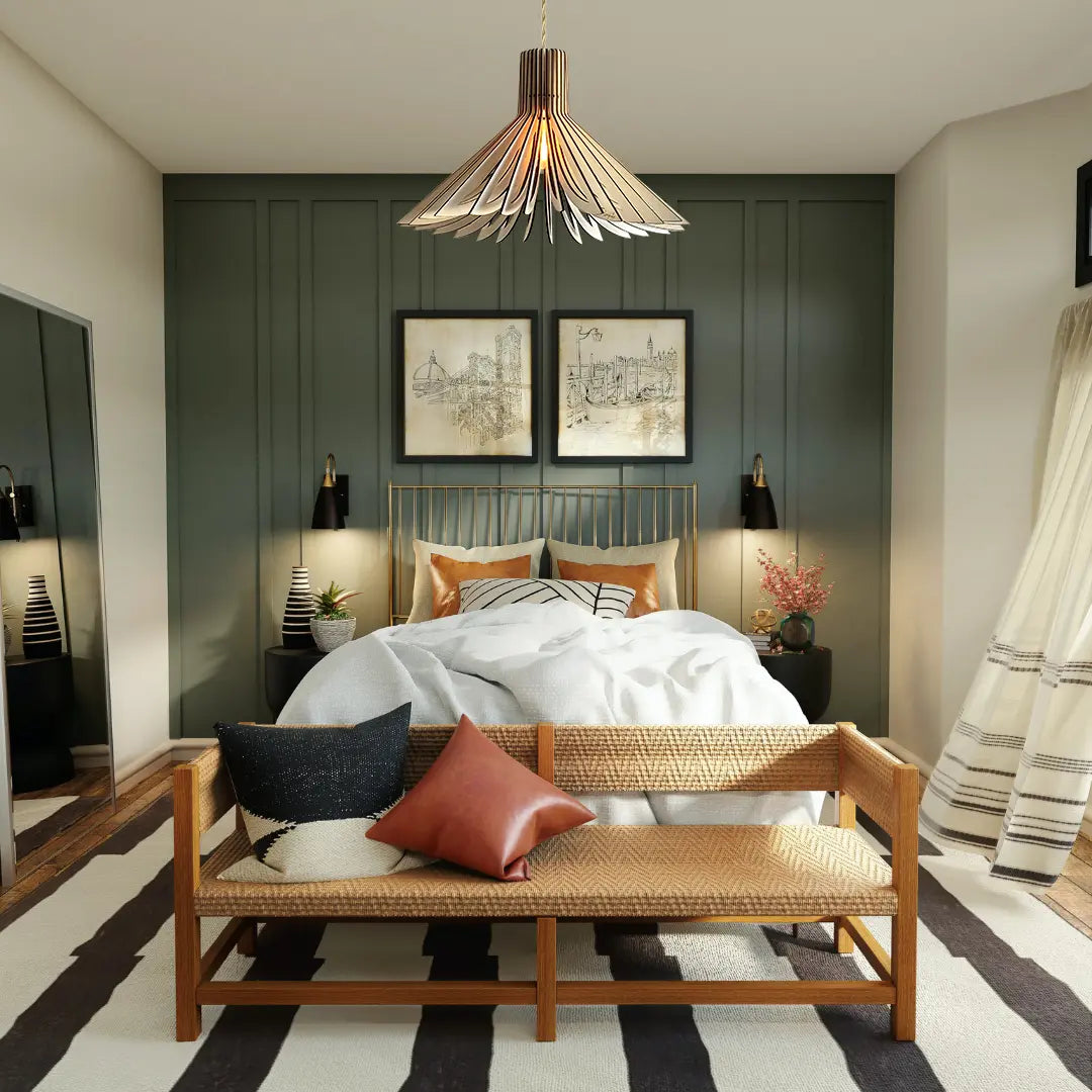 Ava Pendant Lamp Wood 57cm