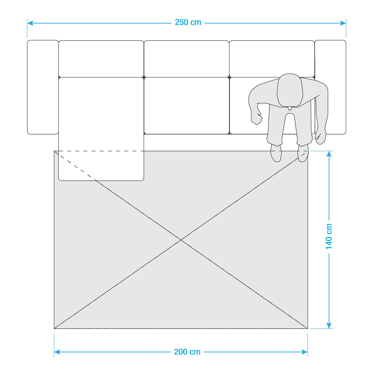 Nasty Teppich Bordeaux 140x200cm