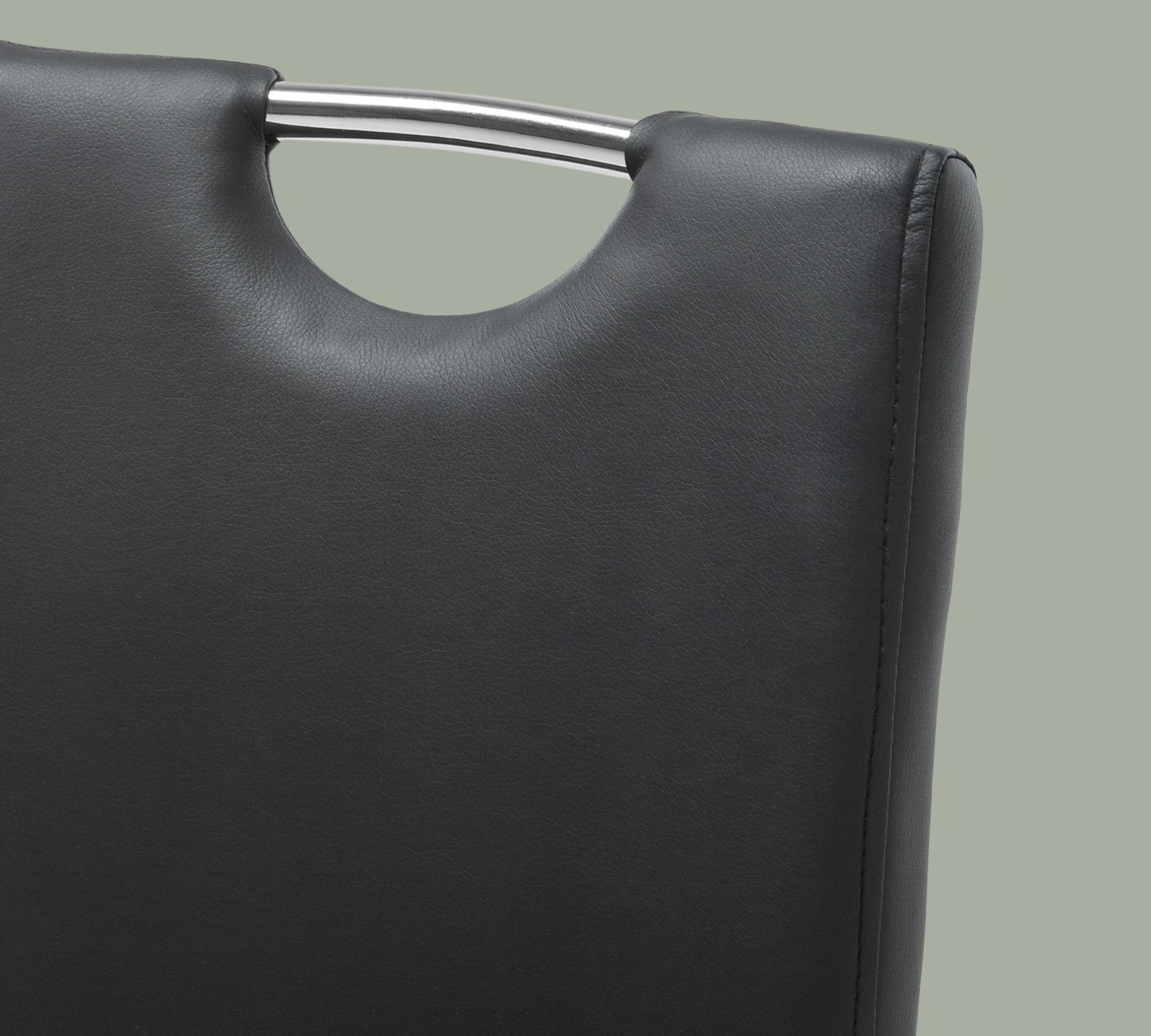 Freischwinger Pasala Kunstleder Schwarz 2er Set