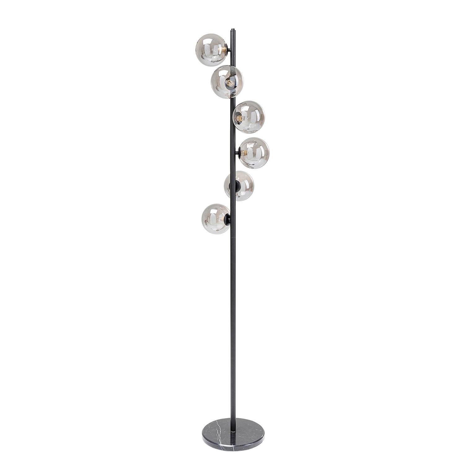 6-Flammig Stehleuchte Scala Balls II Glas Stahl