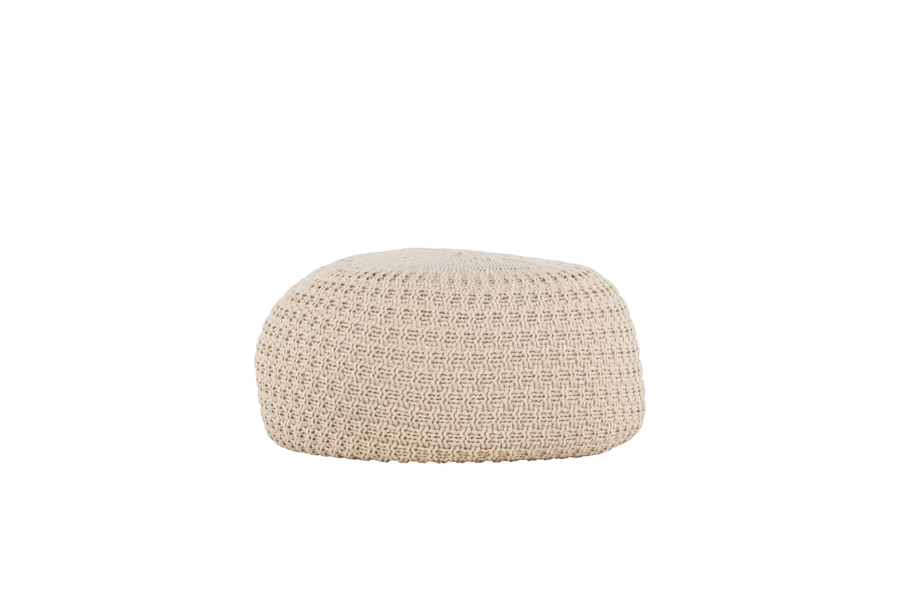 Sam Pouf Beige ⌀60cm
