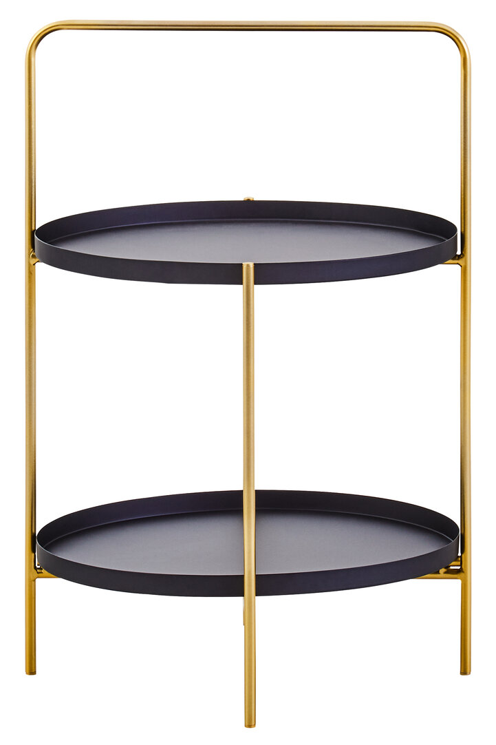 Trosa Beistelltisch Schwarz Gold