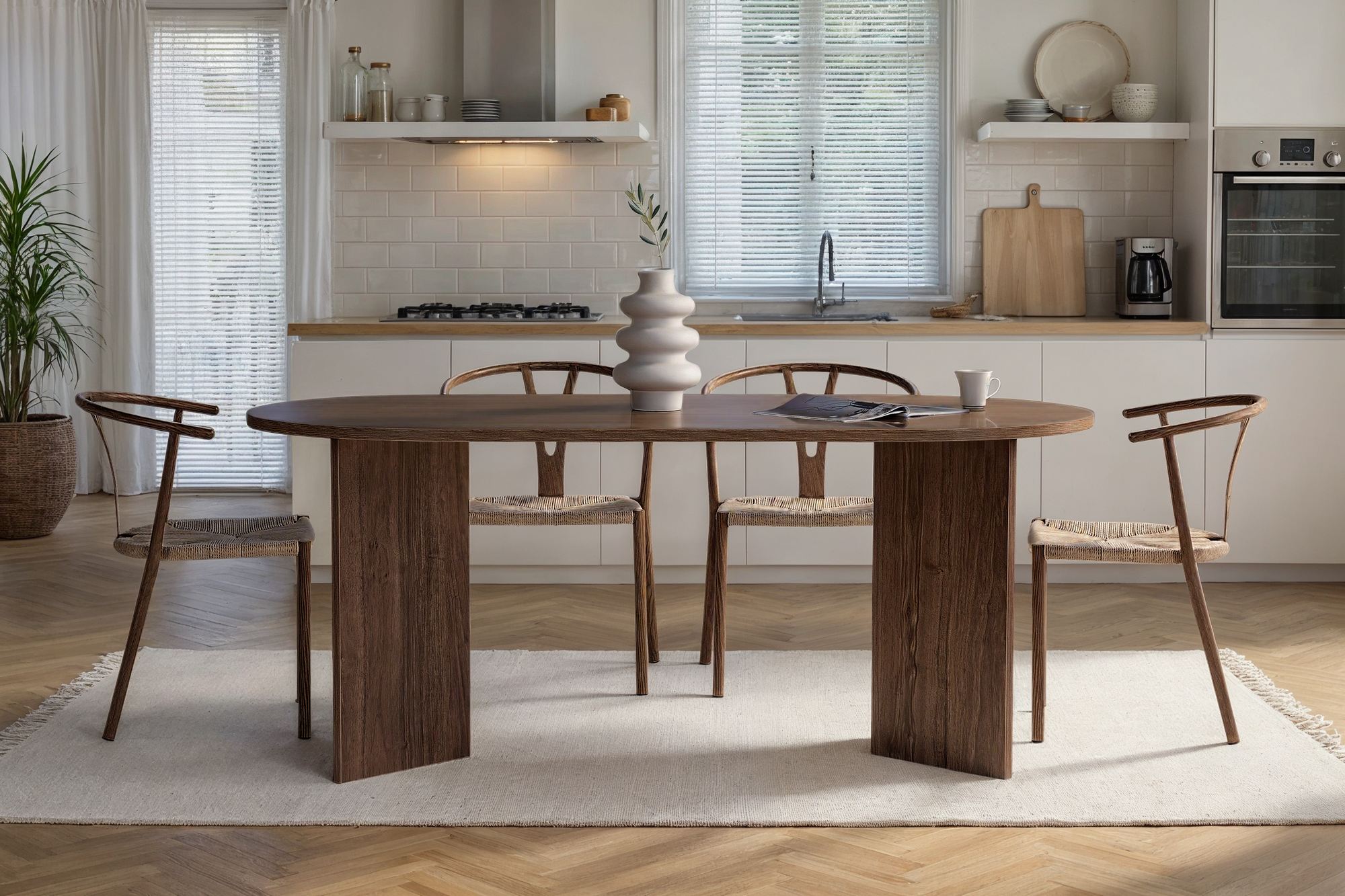 Sablin Esstisch Venezia Nussbaum-Optik Braun