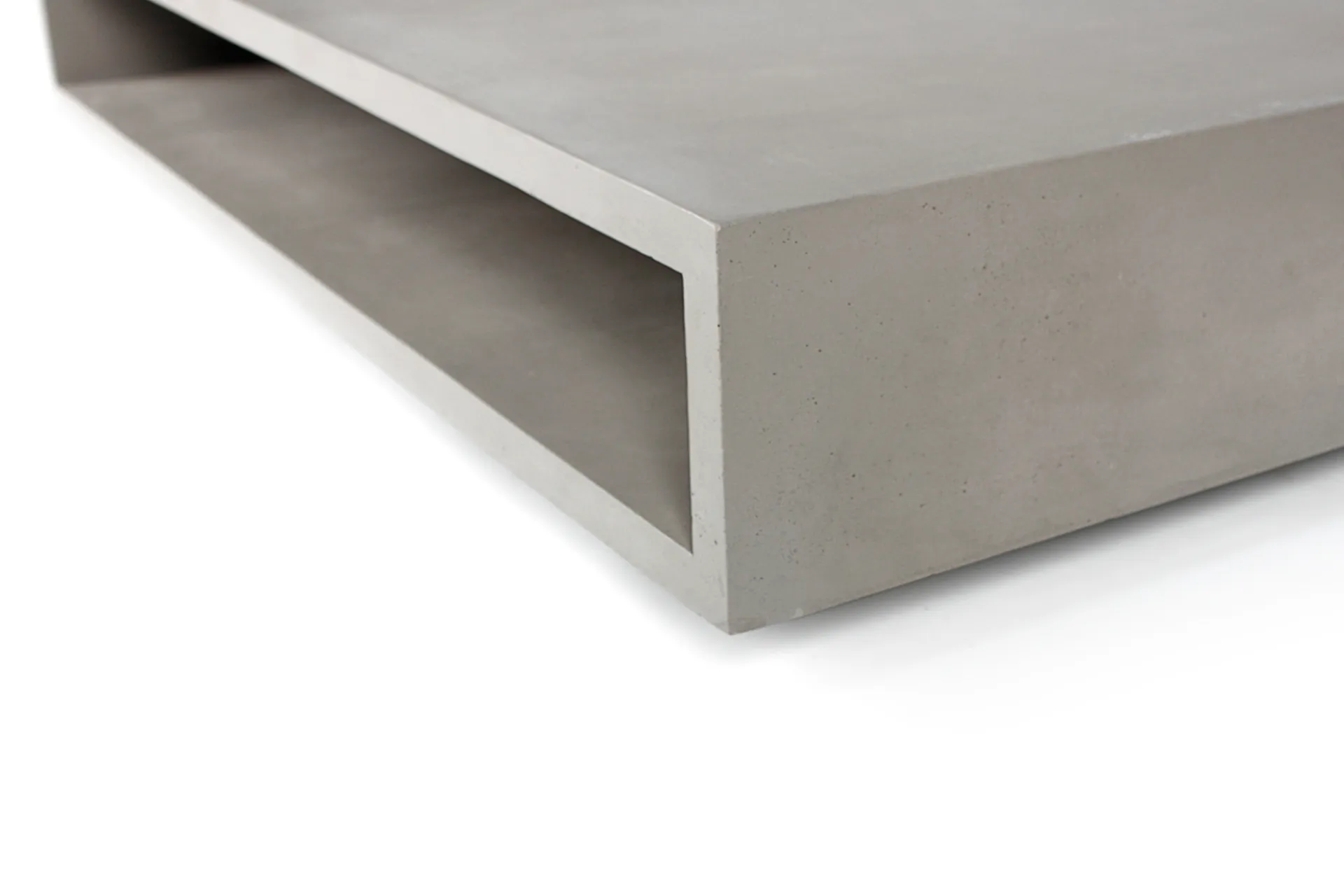 Monobloc Couchtisch Faserbeton Grau