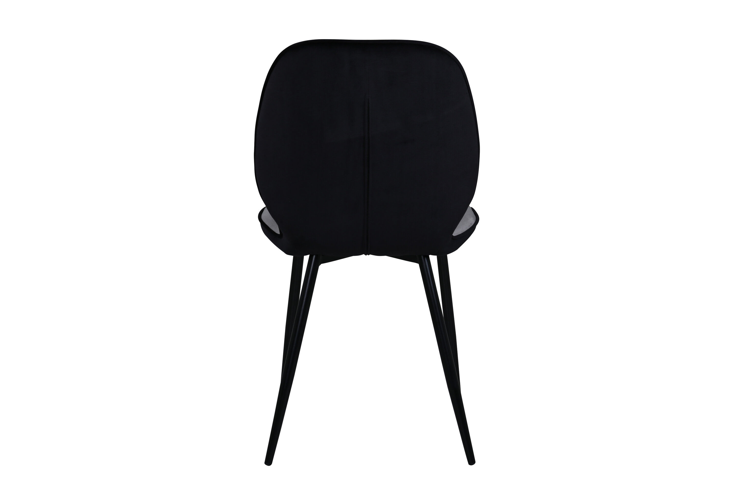 2x Emma Stuhl-Set Samt Schwarz Hellgrau