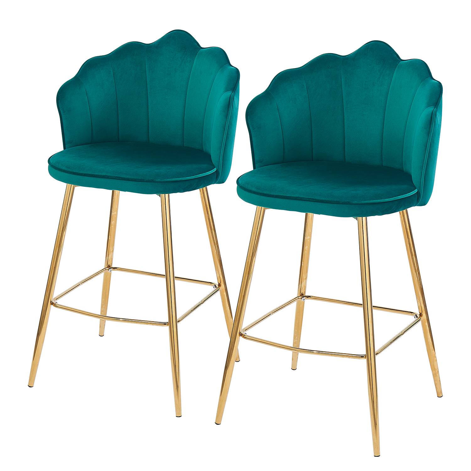 2x Barstuhl Zelda Türkis