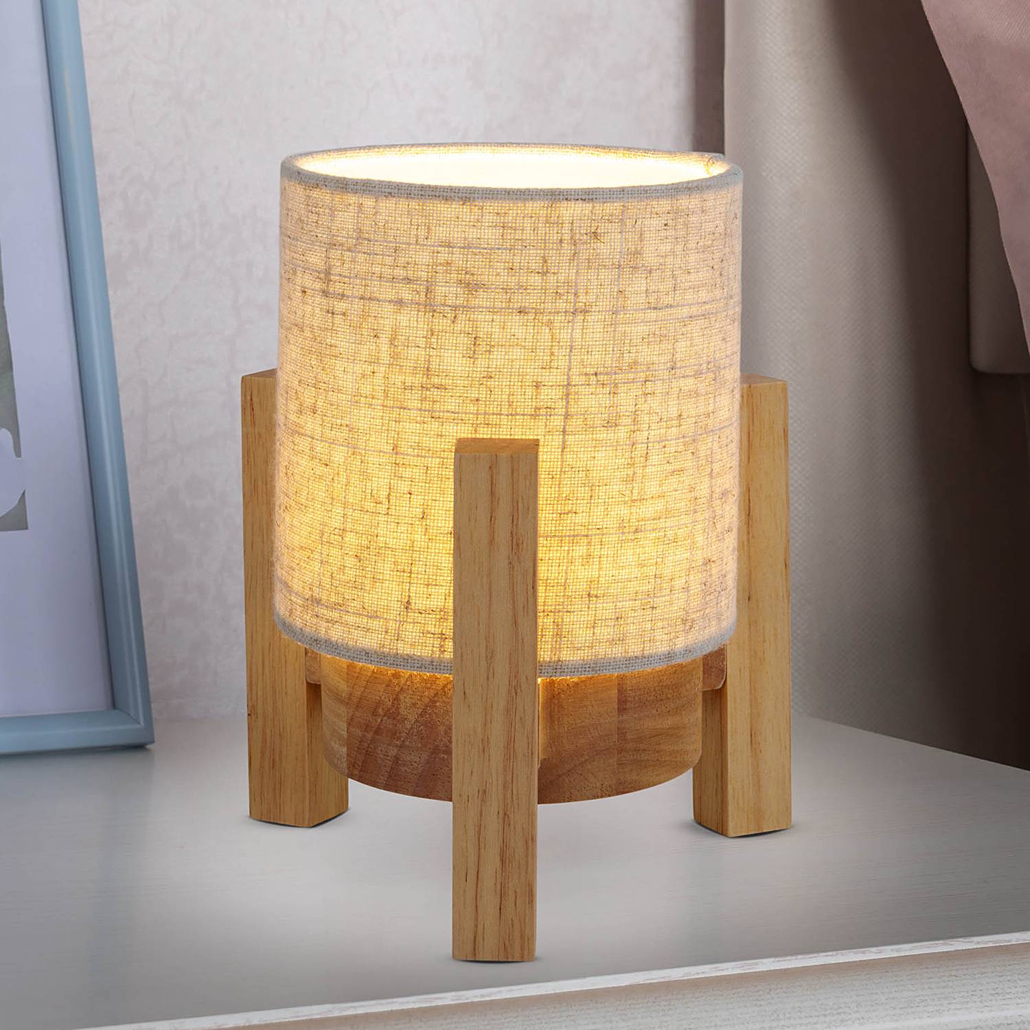 Tischleuchte Madita Beige