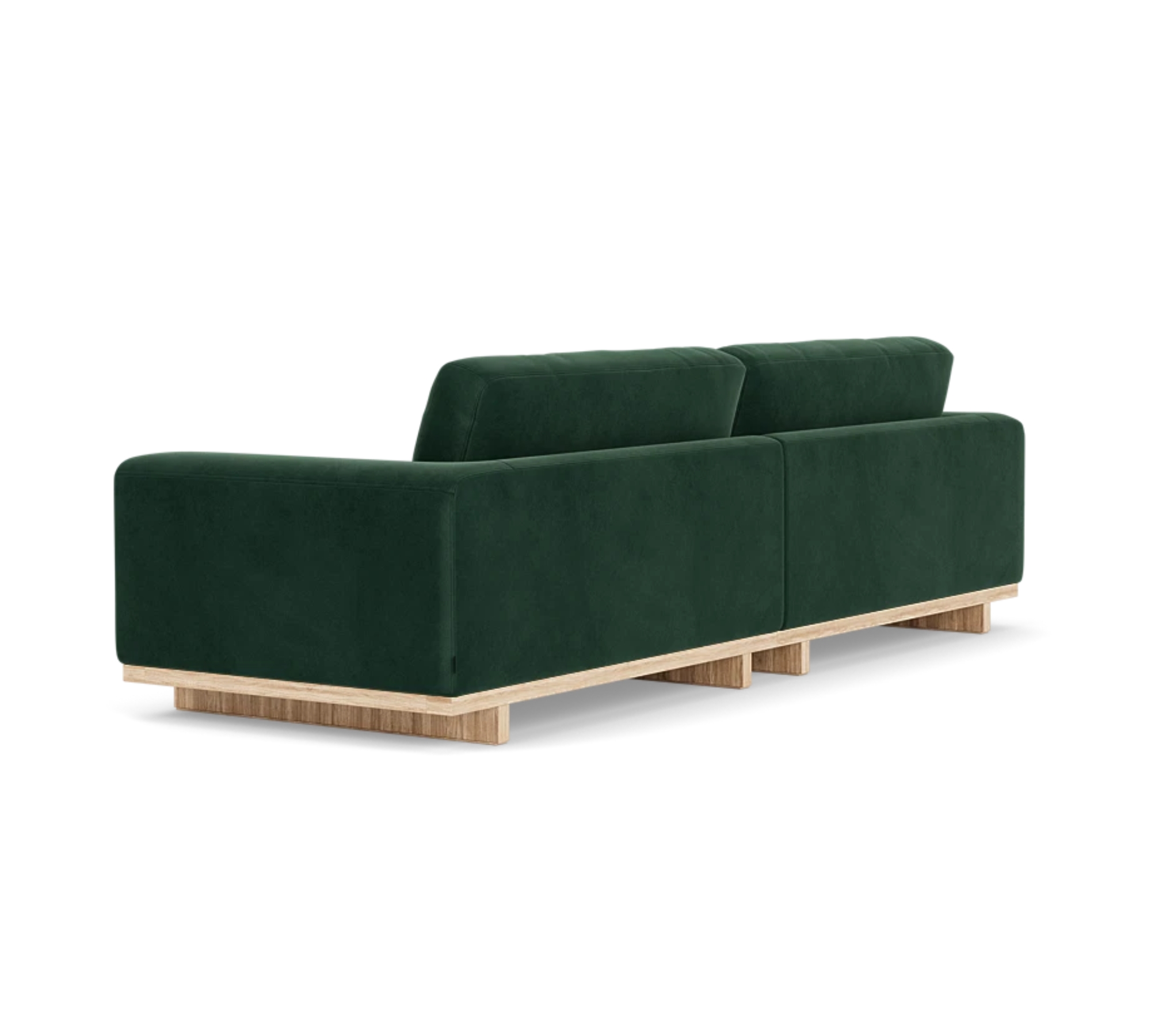 Aya Sofa 3,5-Sitzer Velour Lux Dark Green