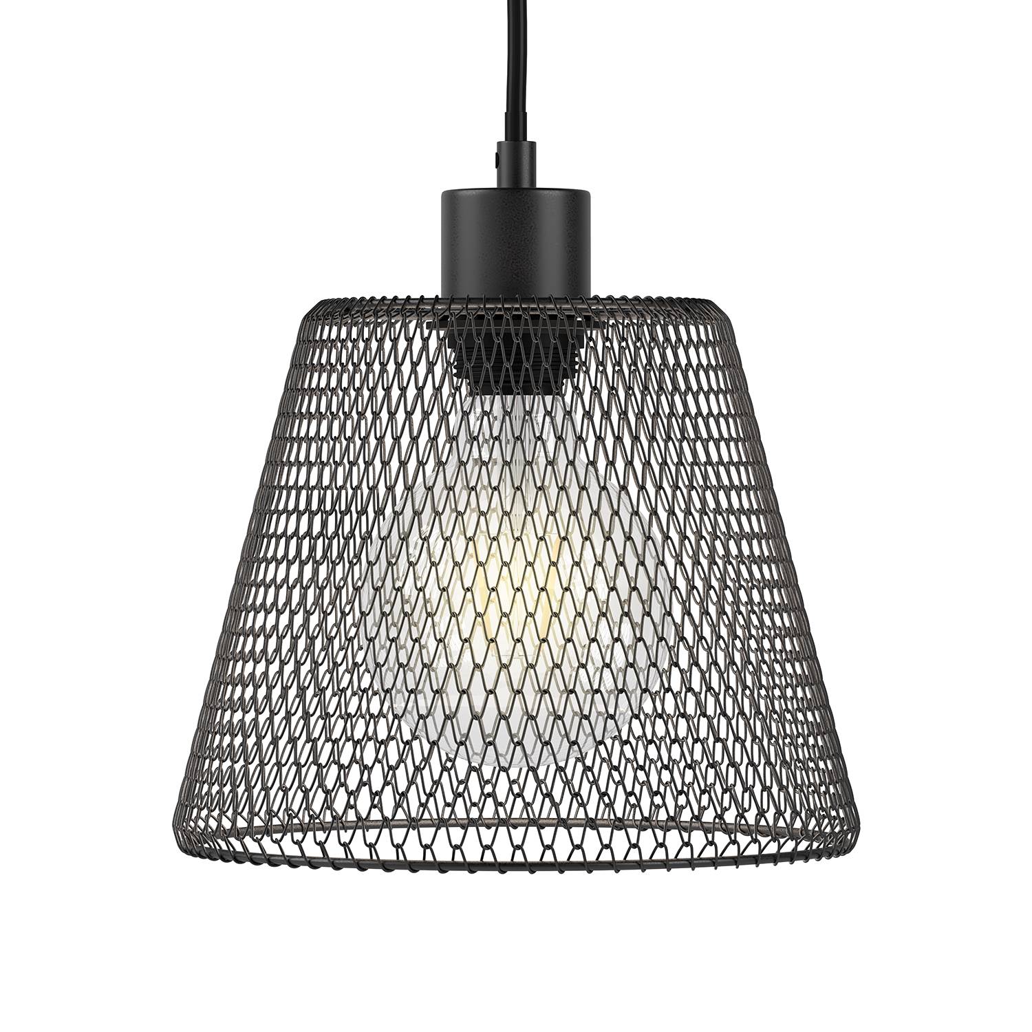 Pendelleuchte Le Vivier Eisen 1-flammig Schwarz