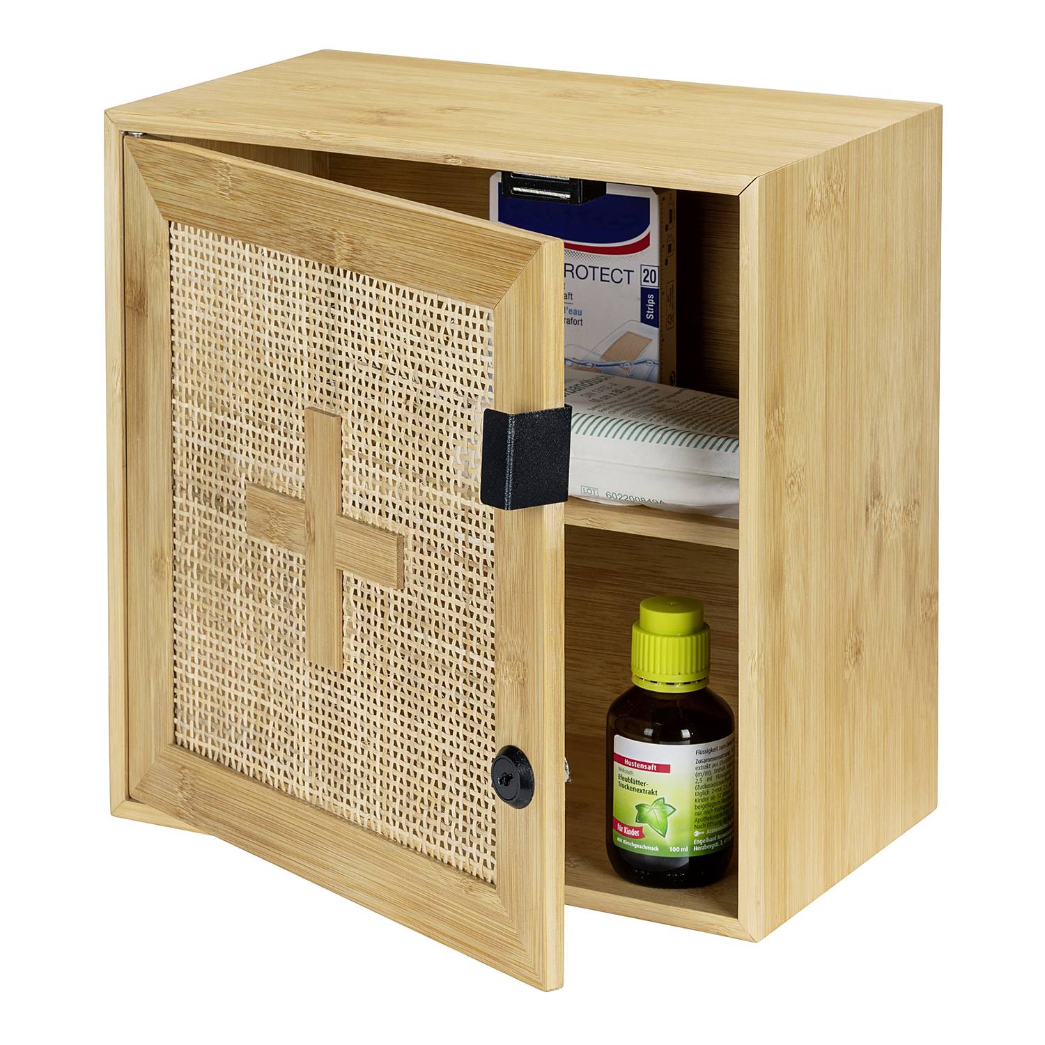 Medizinschrank Allegre Rattan Bambus