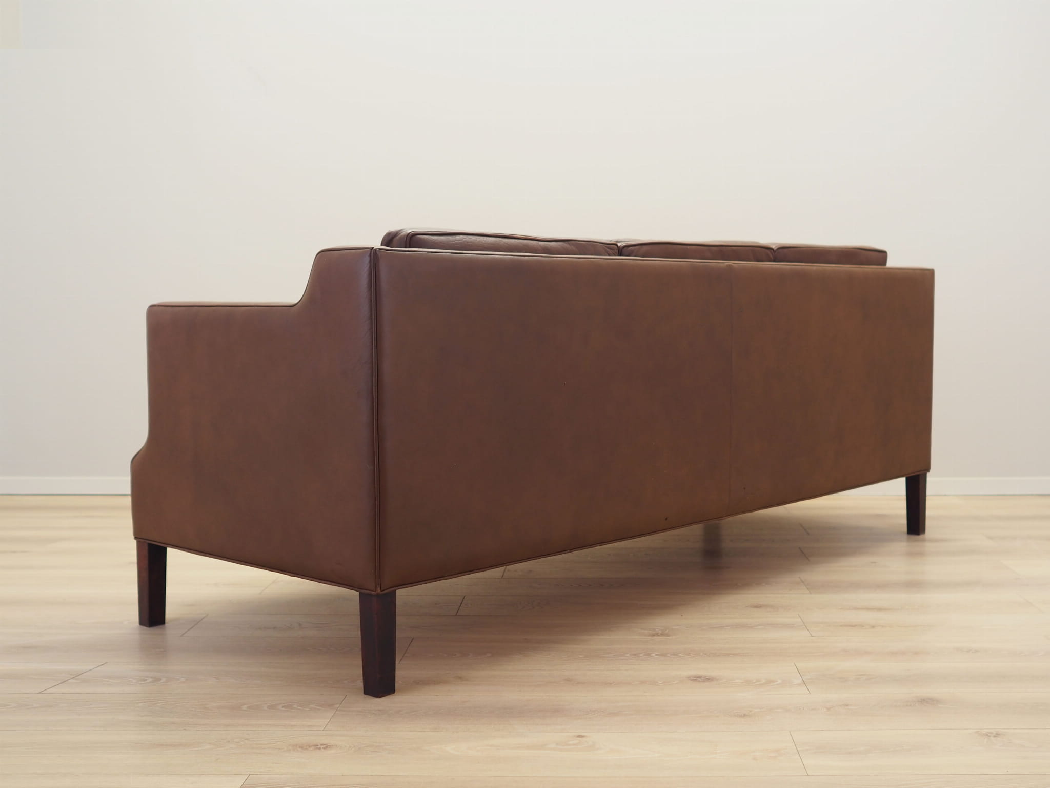 Vintage Sofa Leder Braun 1970er Jahre