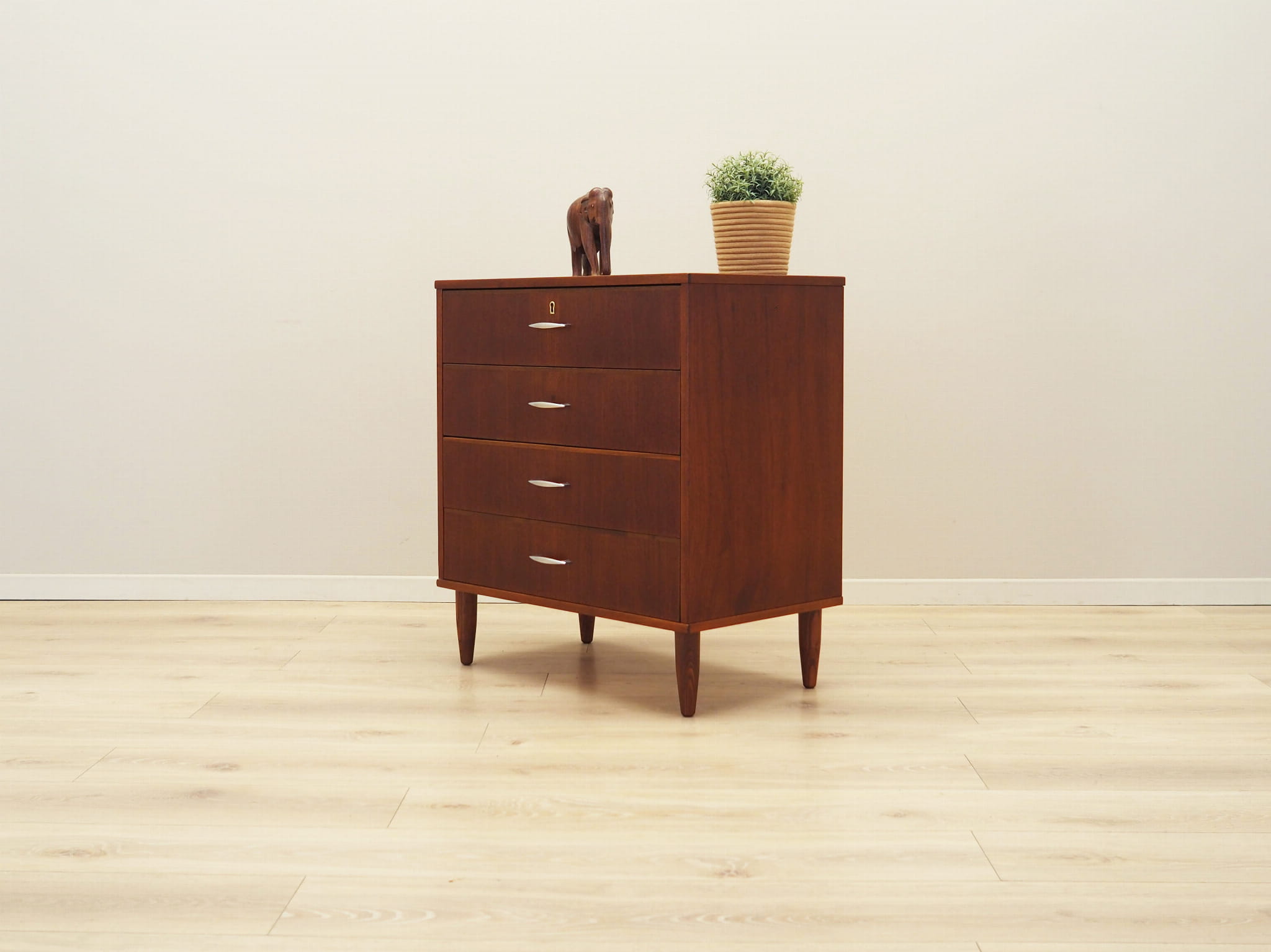 Vintage chest of drawers Teak brown 1970s