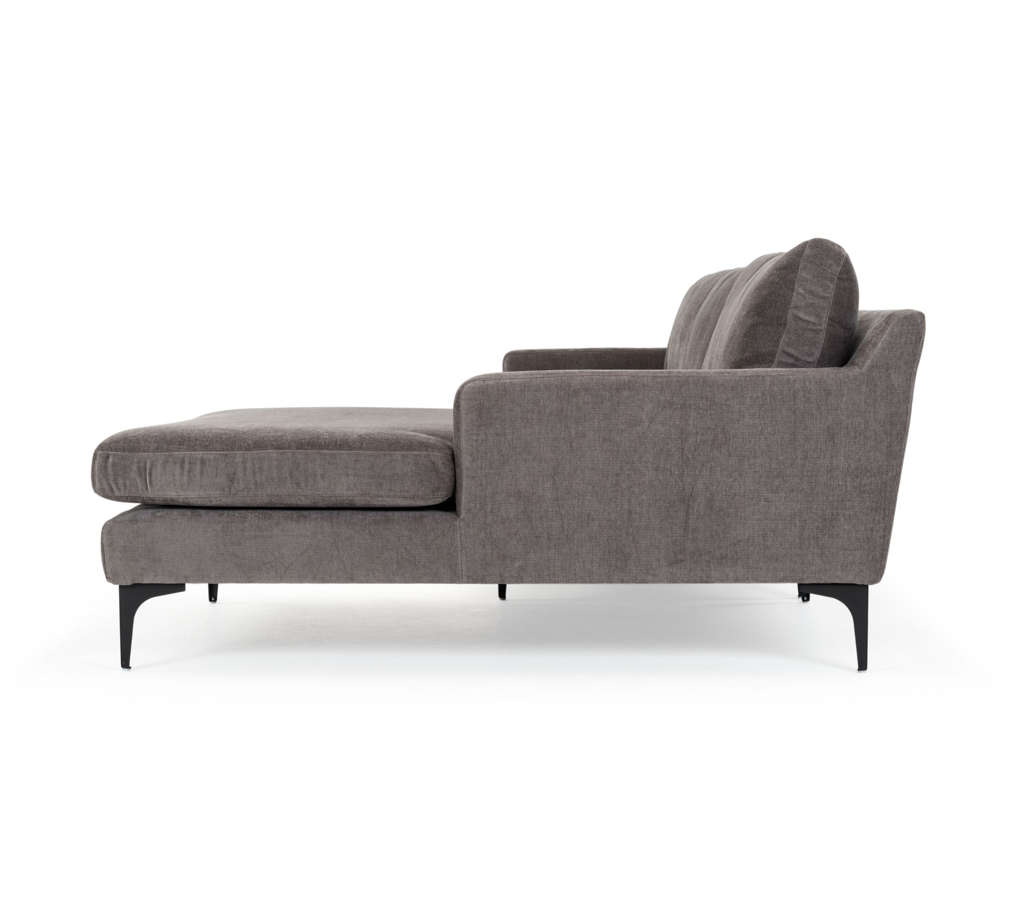 Astha Sofa 3-Sitzer Récamiere Rechts Danny Steel Grey