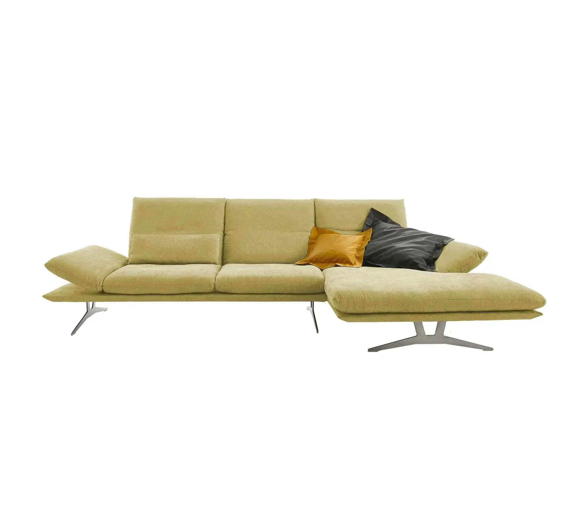 Francis Sofa Récamiere Rechts Textil Metall Grün