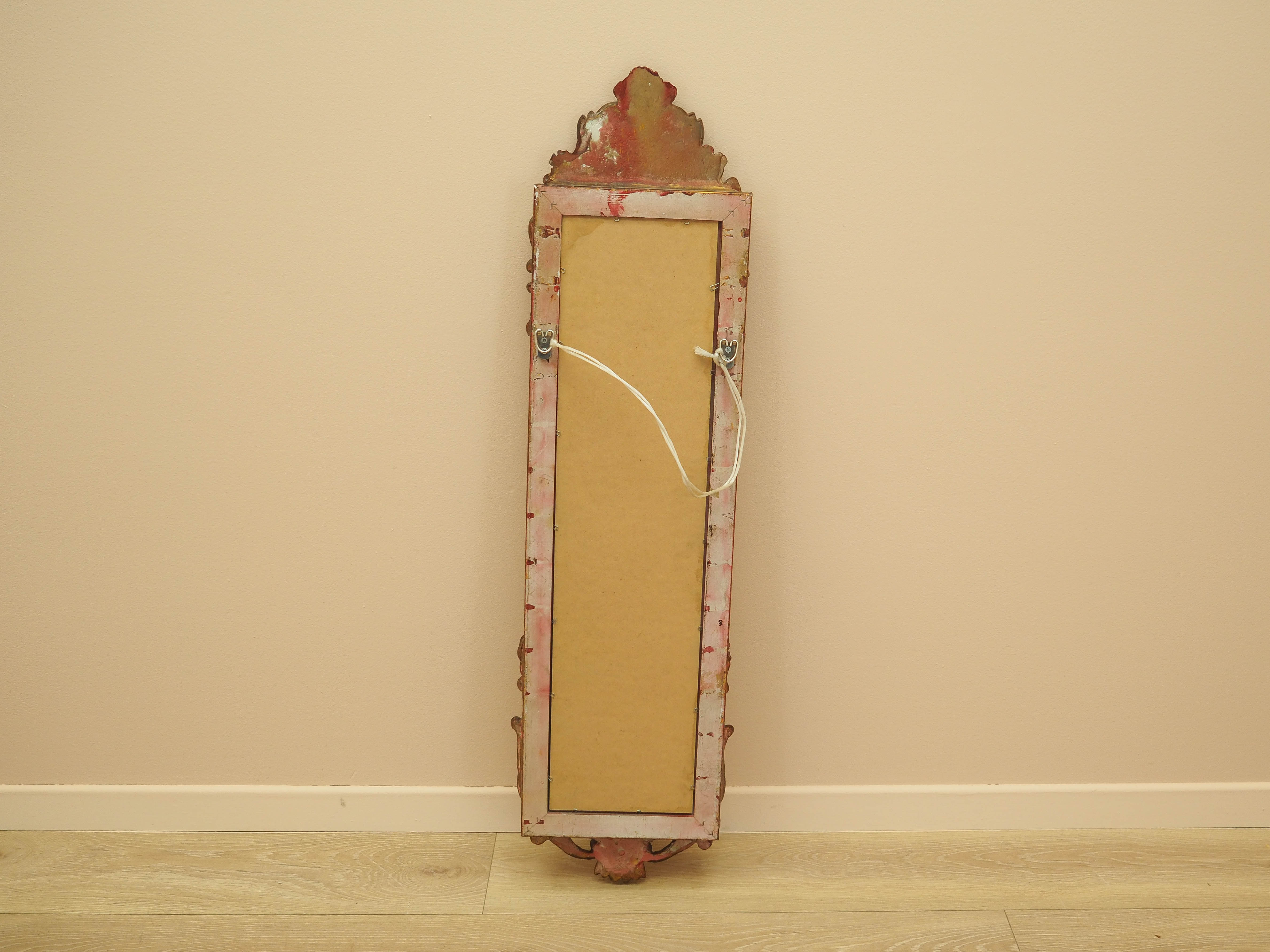 Mirror with wooden frame
