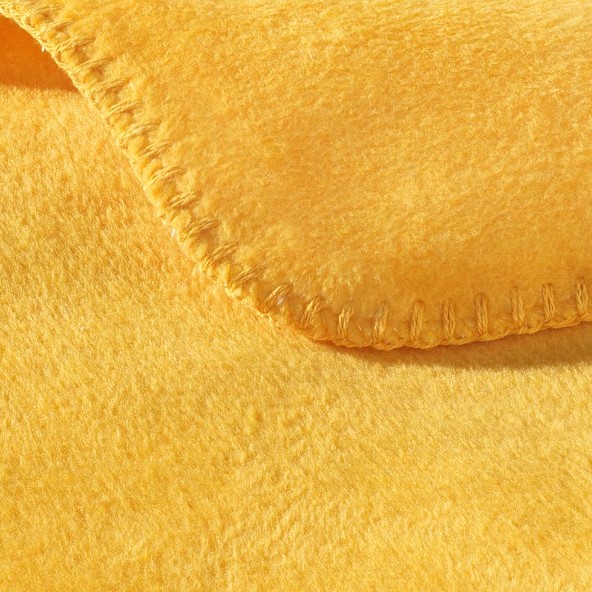 Wohndecke aus Baumwollmischgewebe Gelb
