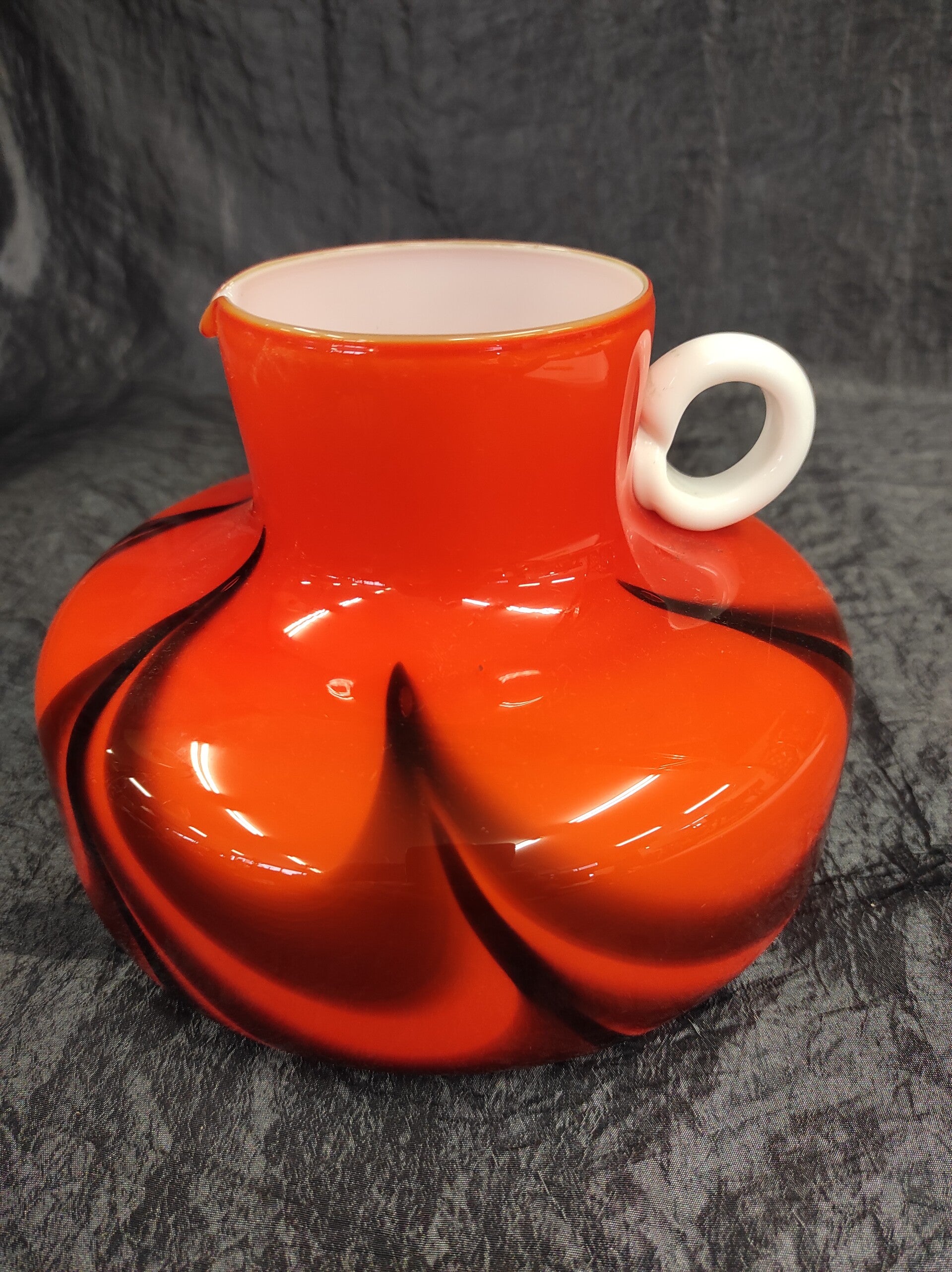 Vintage Vase Glas Rot