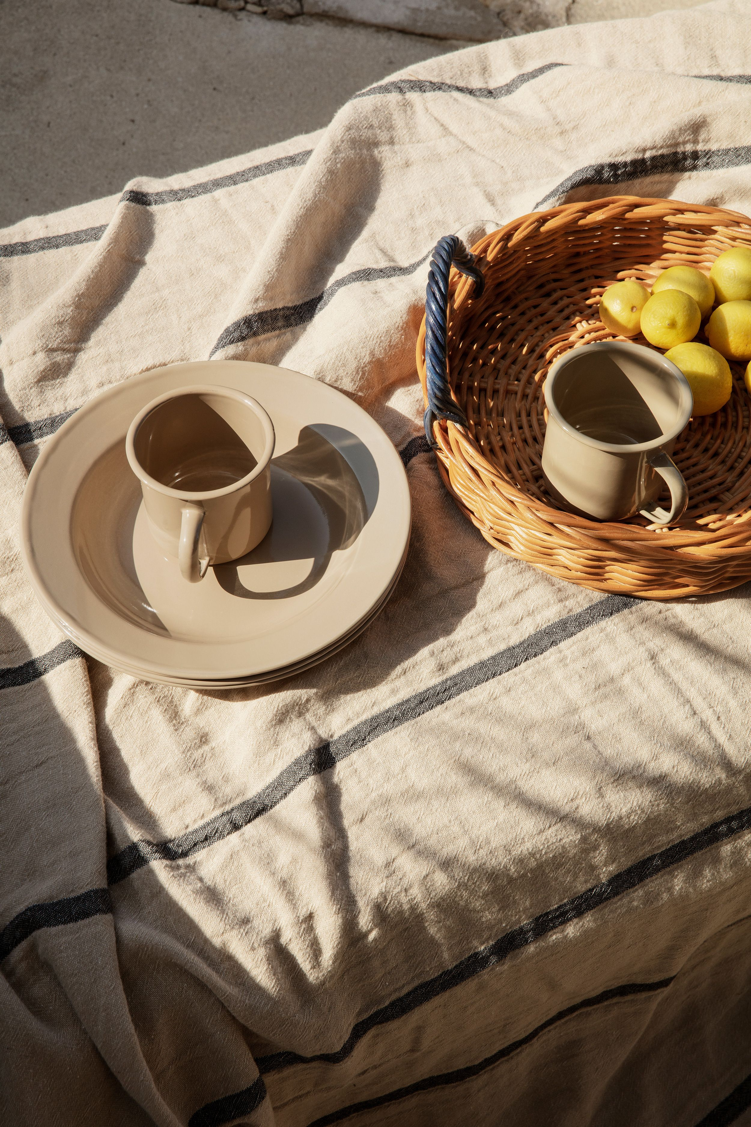 Yard Picknick Geschirr 8Er Set Beige