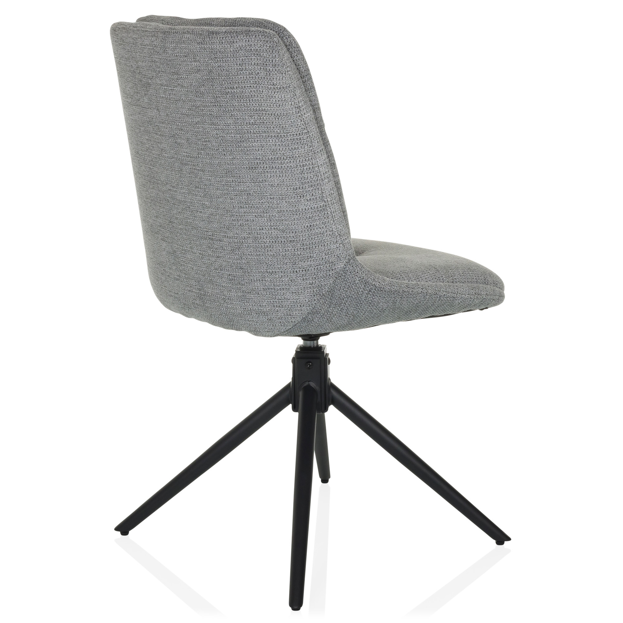 TARVISO I Dining chair Swivel Fabric Grey