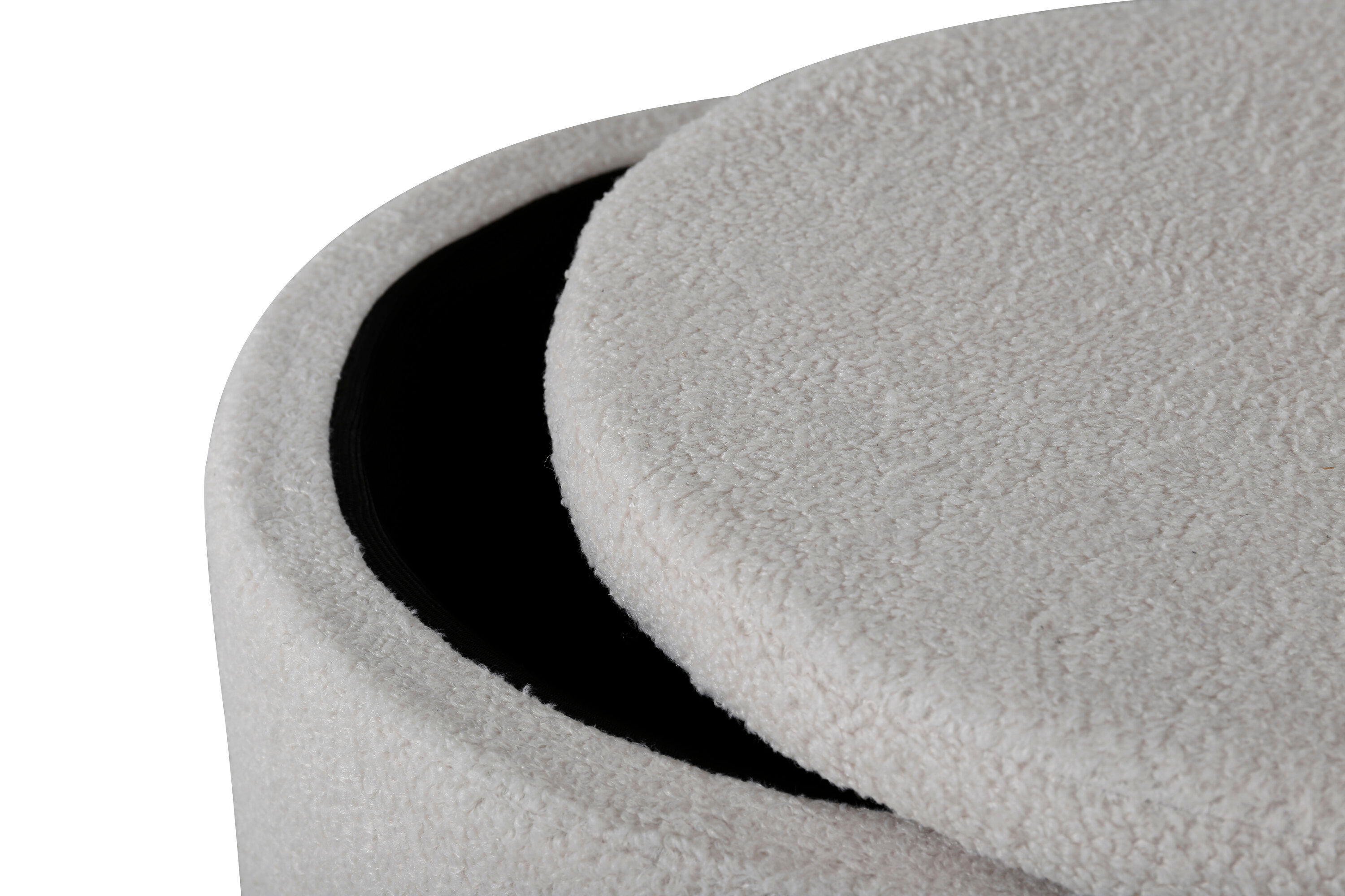 Dunken Pouf Offwhite Teddy