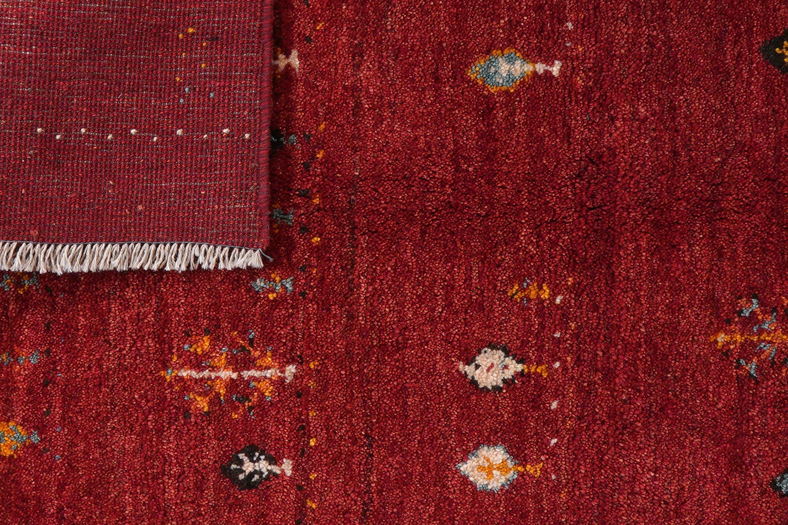 Rizbaf Gabbeh-Teppich Wolle Mehrfarbig