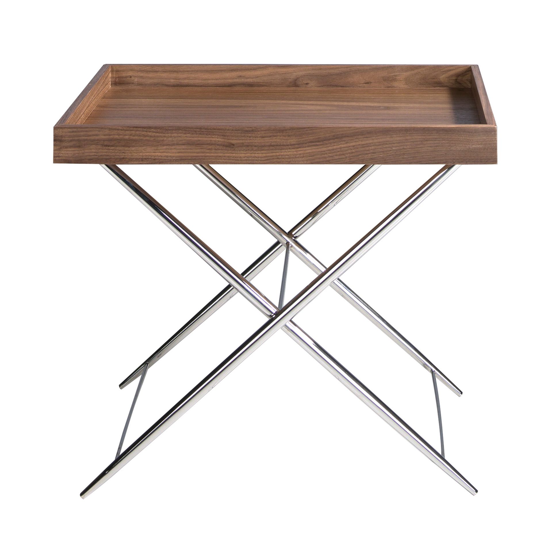 Rectangular side table brown