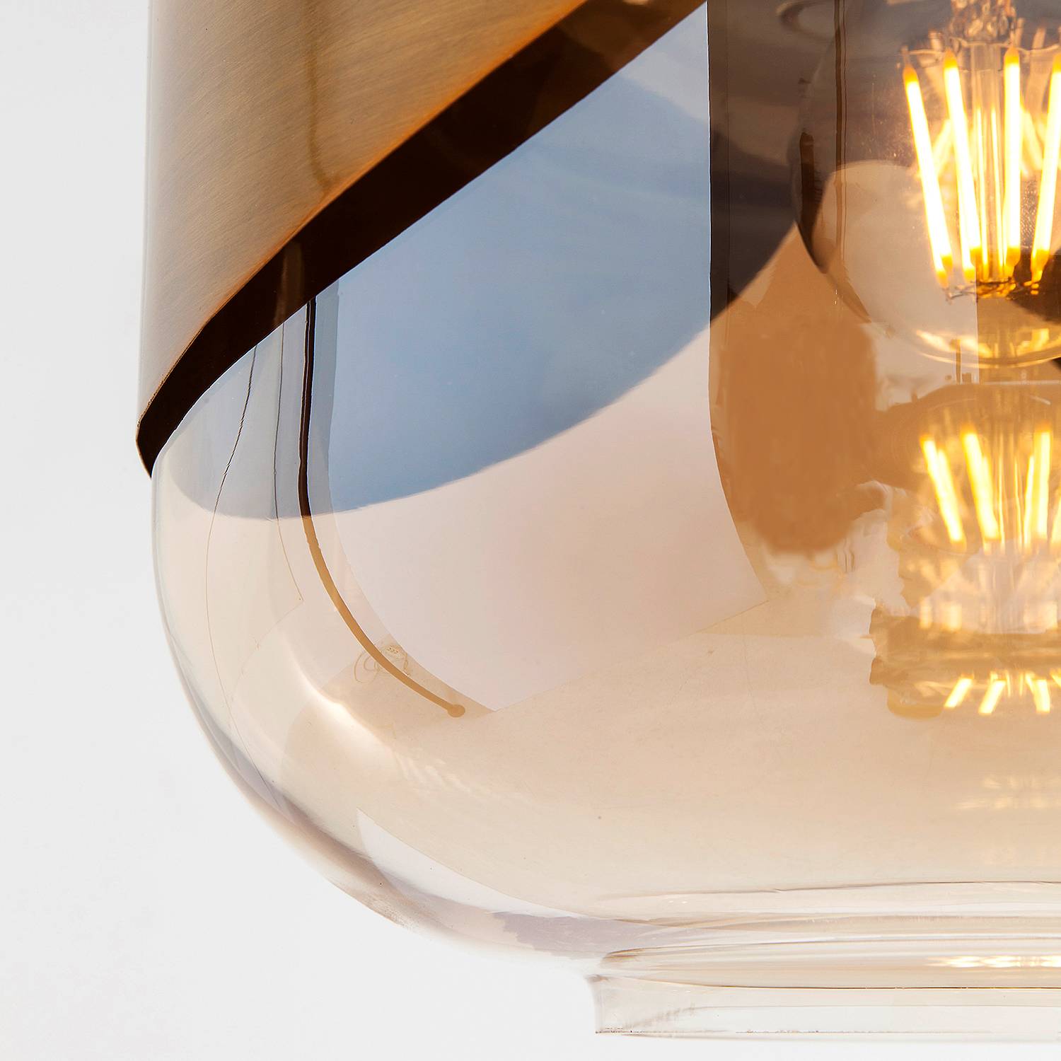 Pendelleuchte Golden Goblet 1-Flammig Glas Stahl 