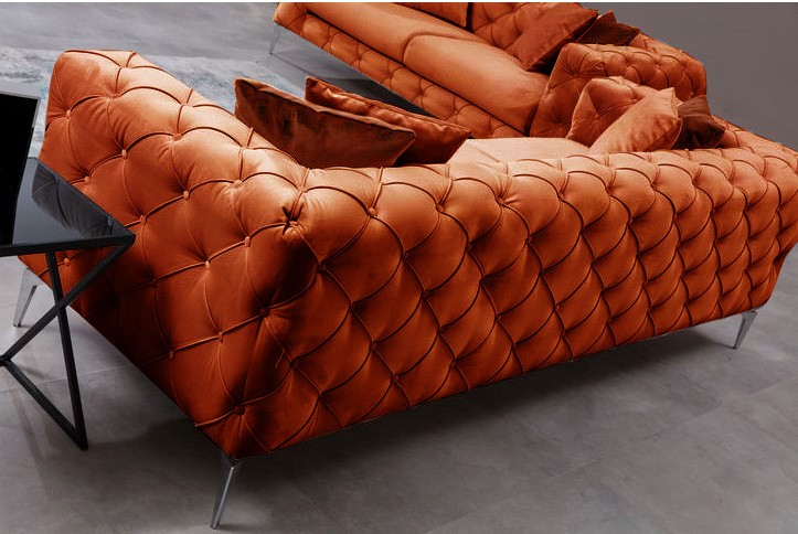 Como Sofa 3-Sitzer Orange