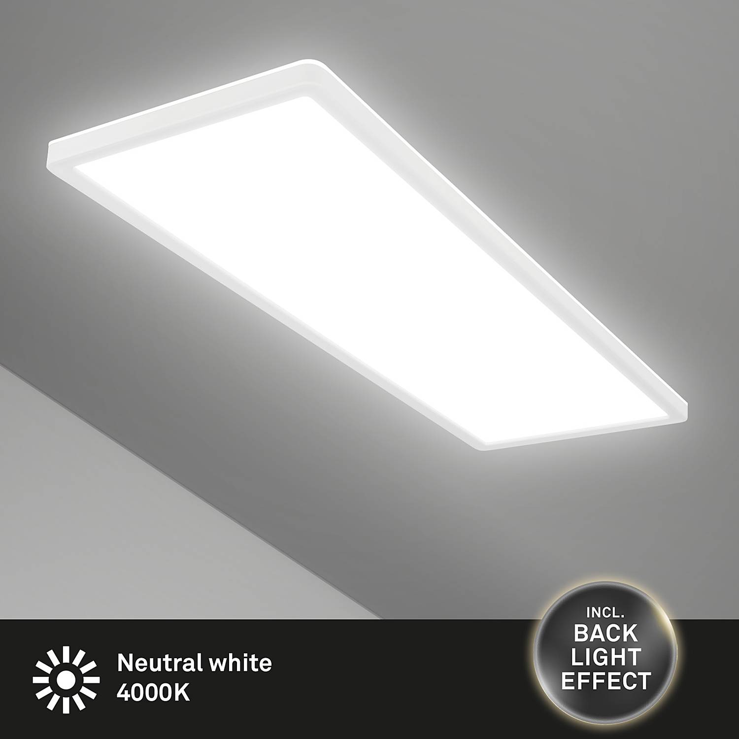 LED-Deckenleuchte Slim I Weiß