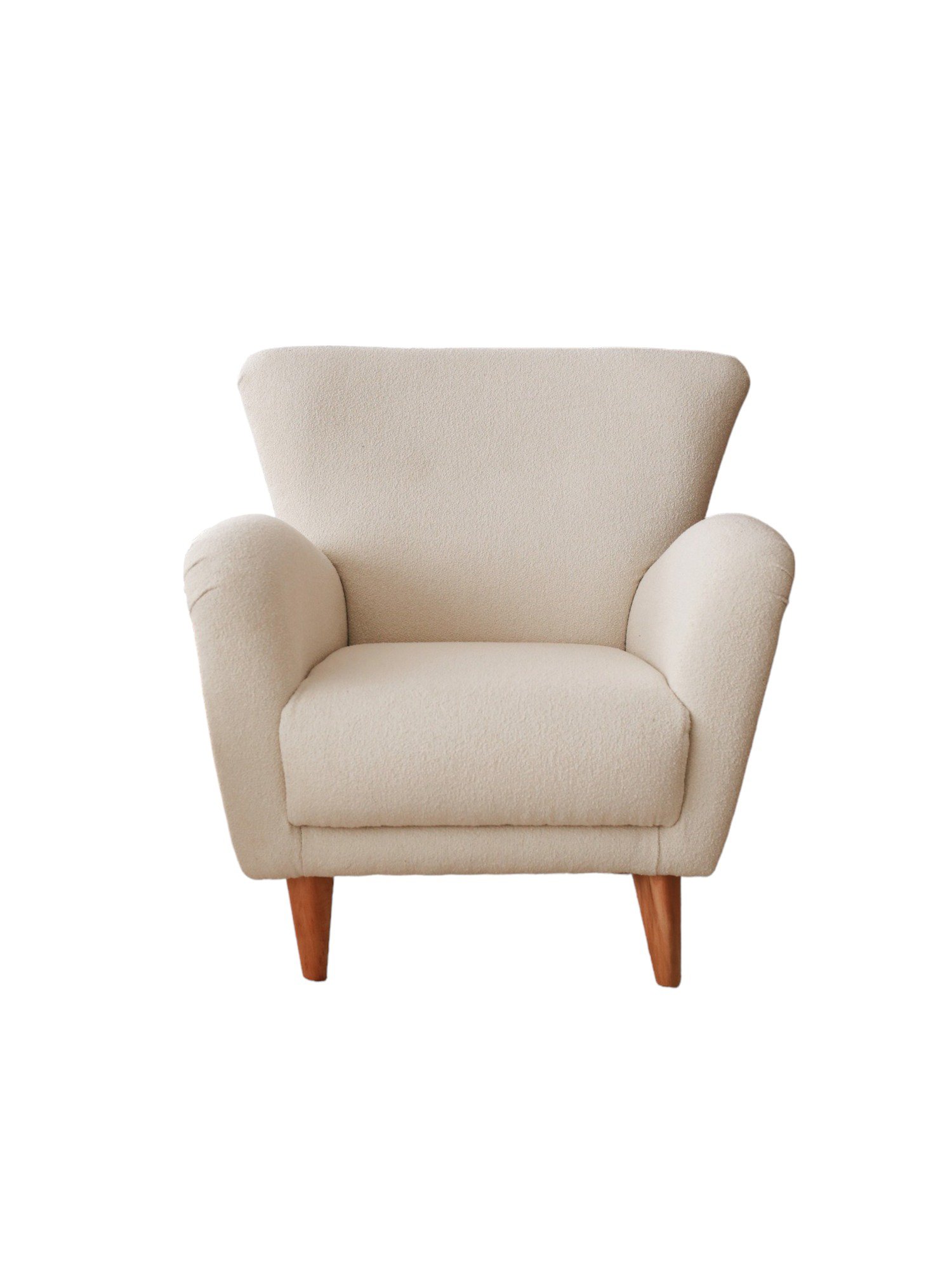 Teddy Armchair Textile White
