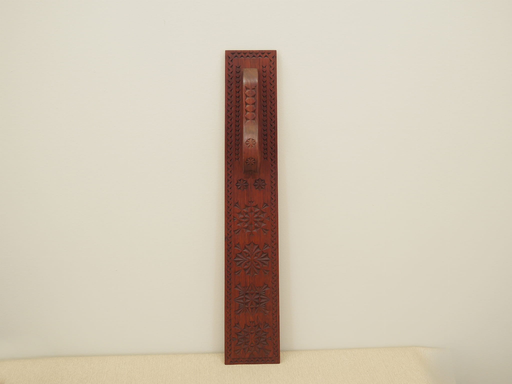Vintage wall decoration wood brown 1970s