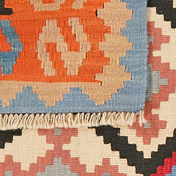 Kilim Gashgai Teppich Mehrfarbig