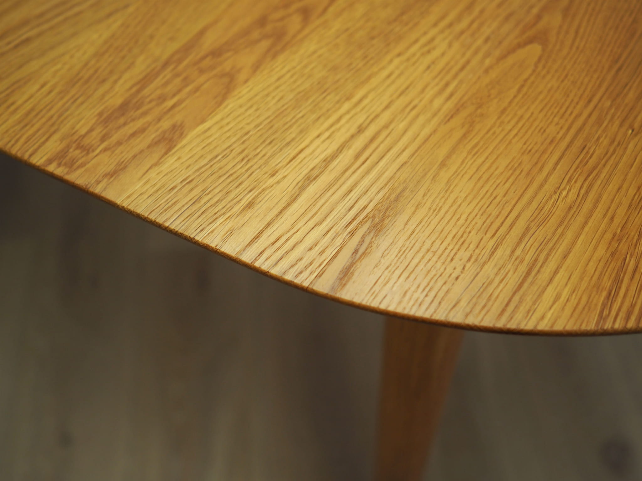 Vintage Dining Table Ash Wood Brown 1960s