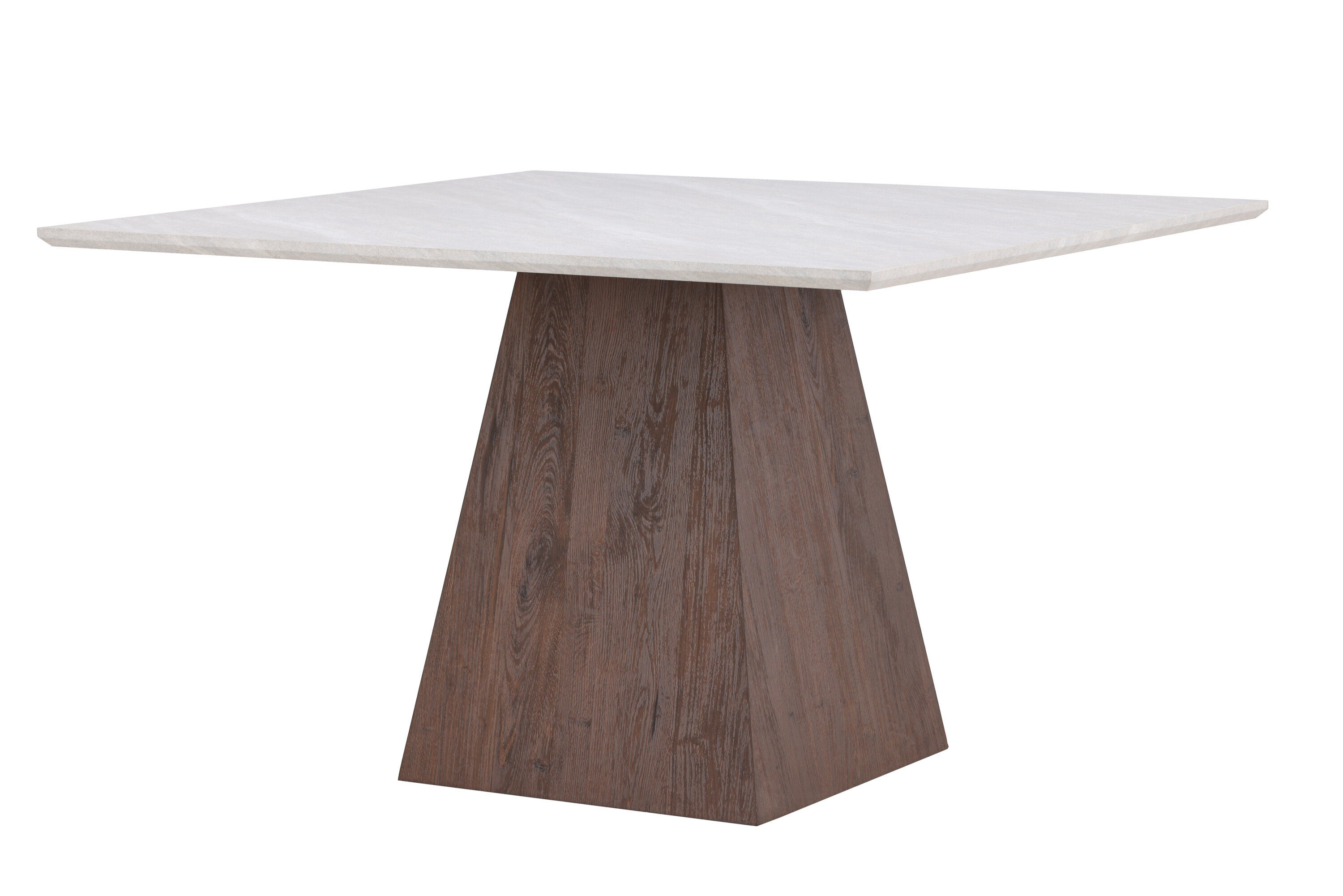 Cael Dining table MDF Mocha Stone look 120×120×75cm