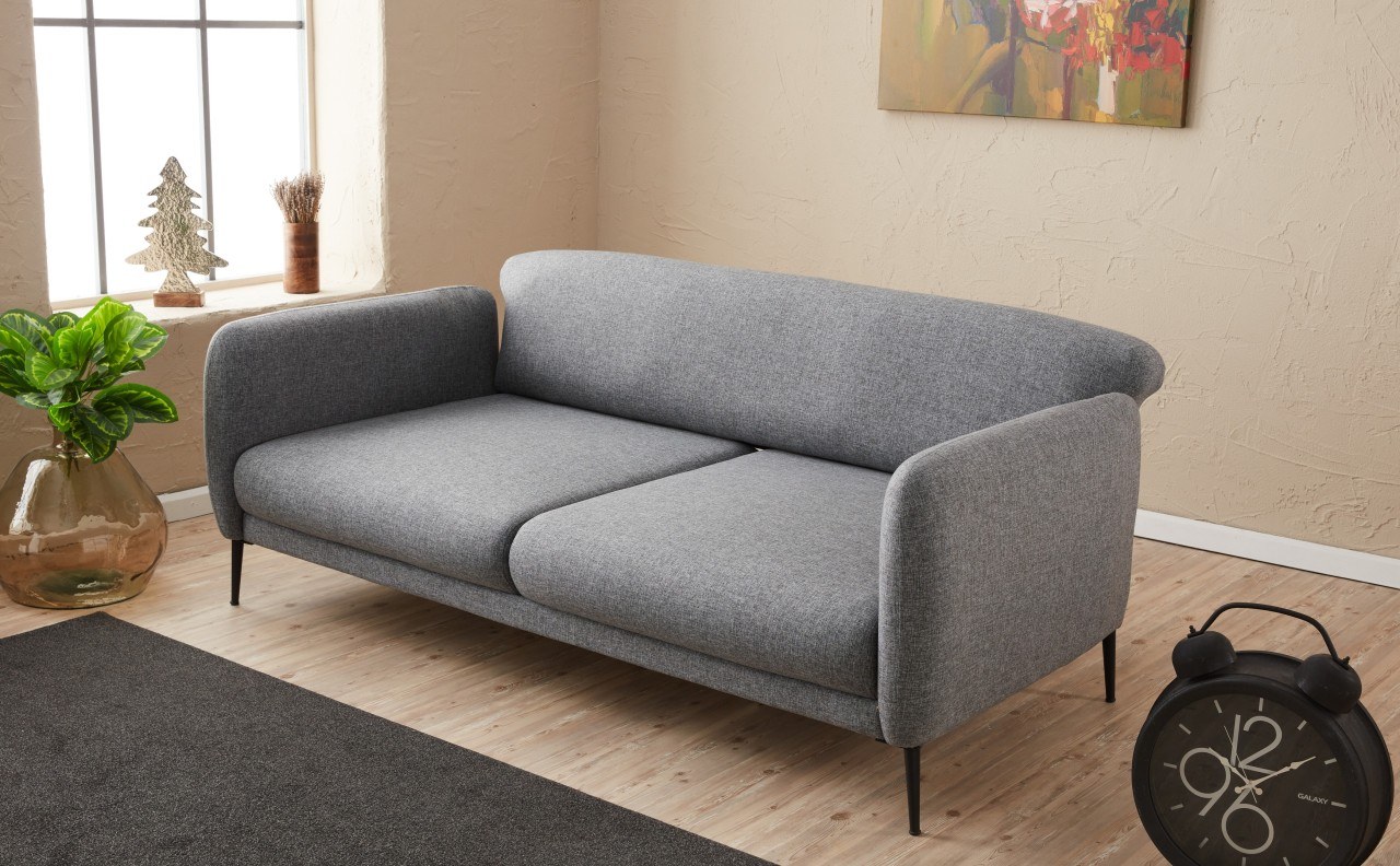 Venedik Sofa 3-Sitzer Grau