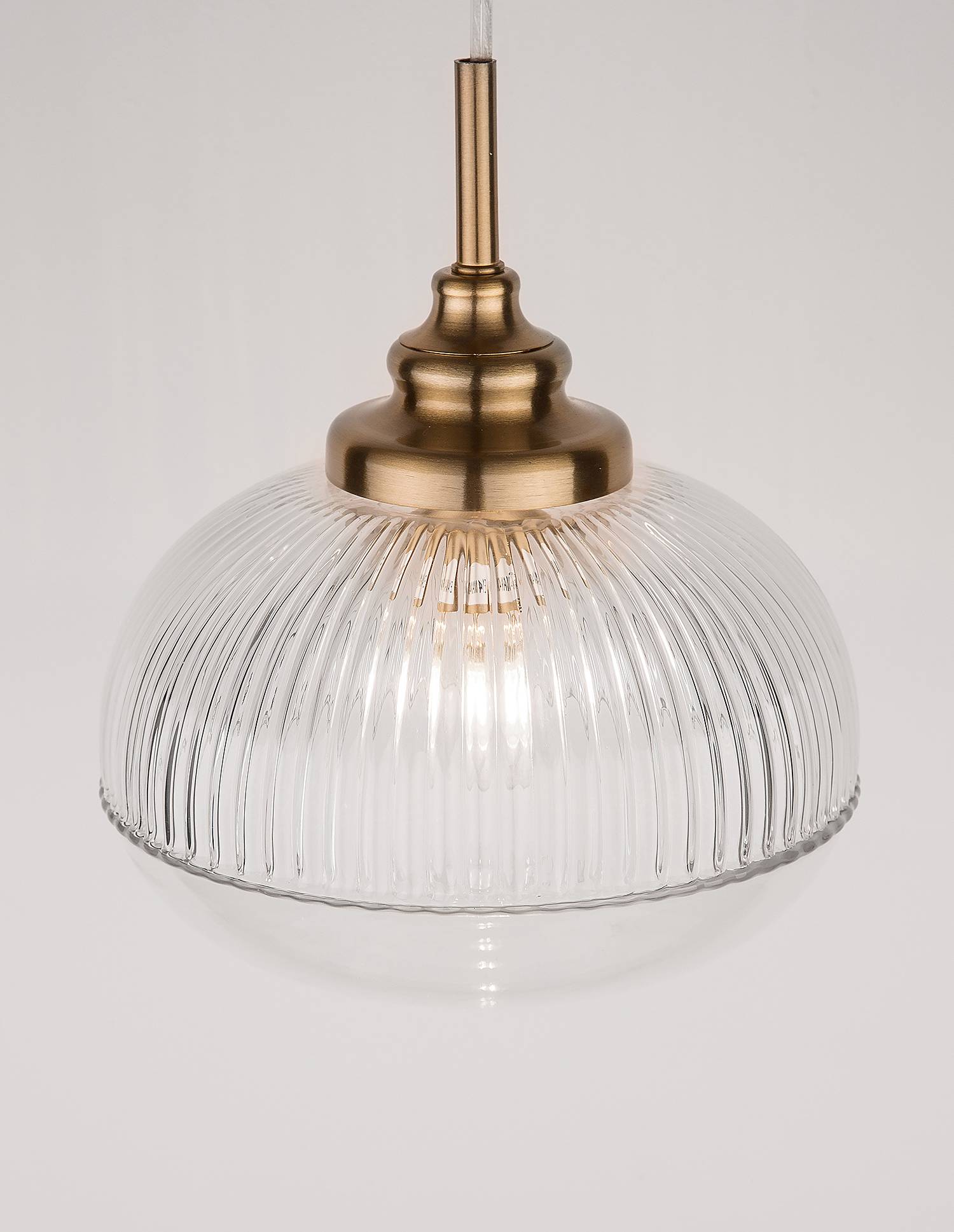 Moon pendant light 1-flame type C clear glass aluminum